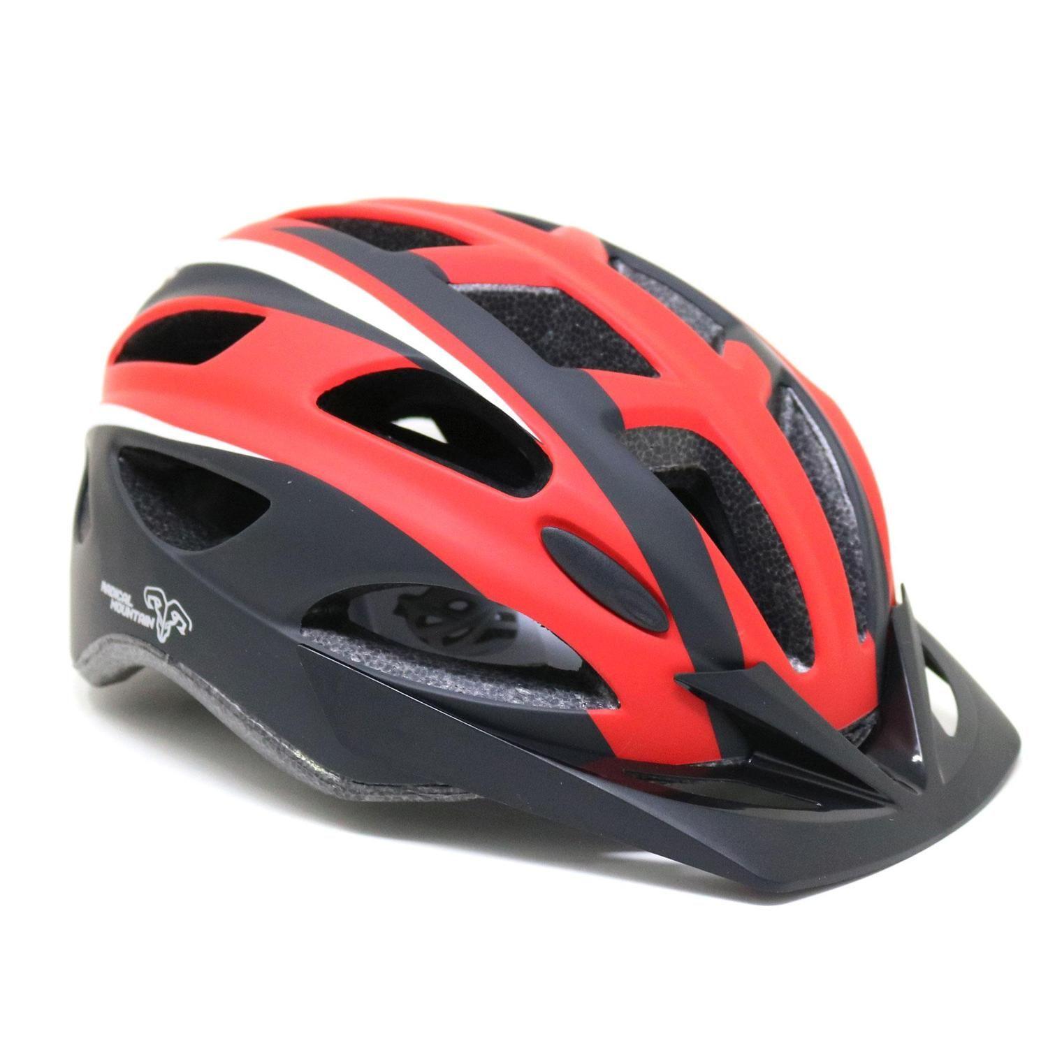 Casco Radical Mountain MTB Con Luz Matt Negro Rojo L 58-59cm-1