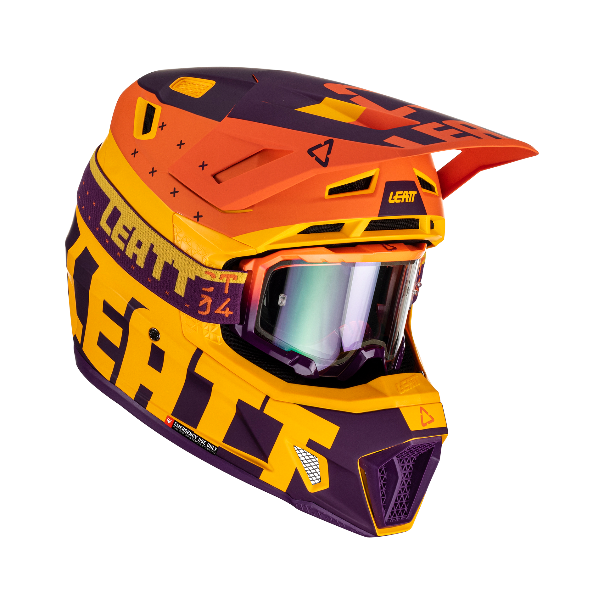 Kit Leatt Casco Con Antiparra Moto 7.5 V23 Indigo L-5