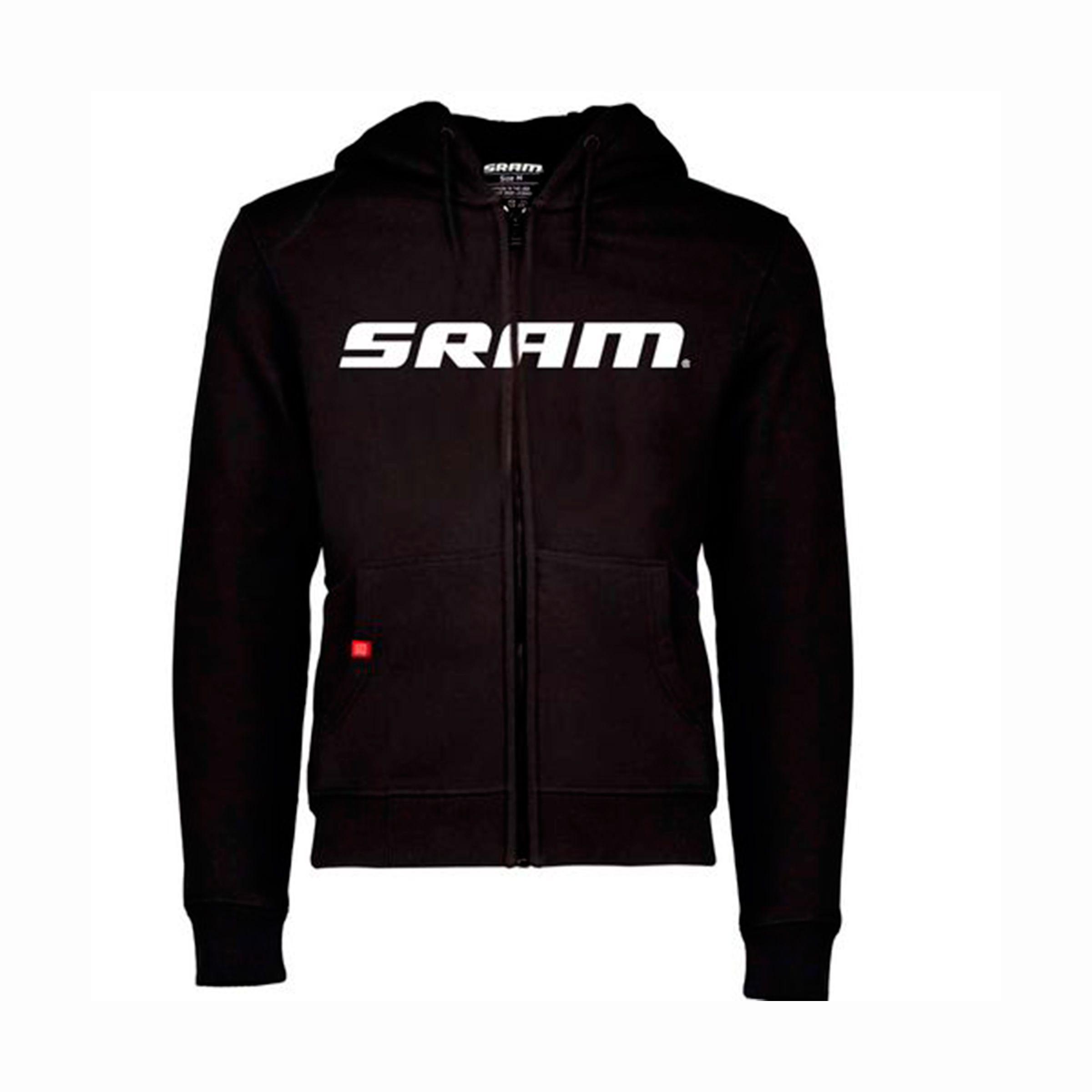 Poleron SRAM Hoodie Deportivo Con Cierre Classic Negro-0