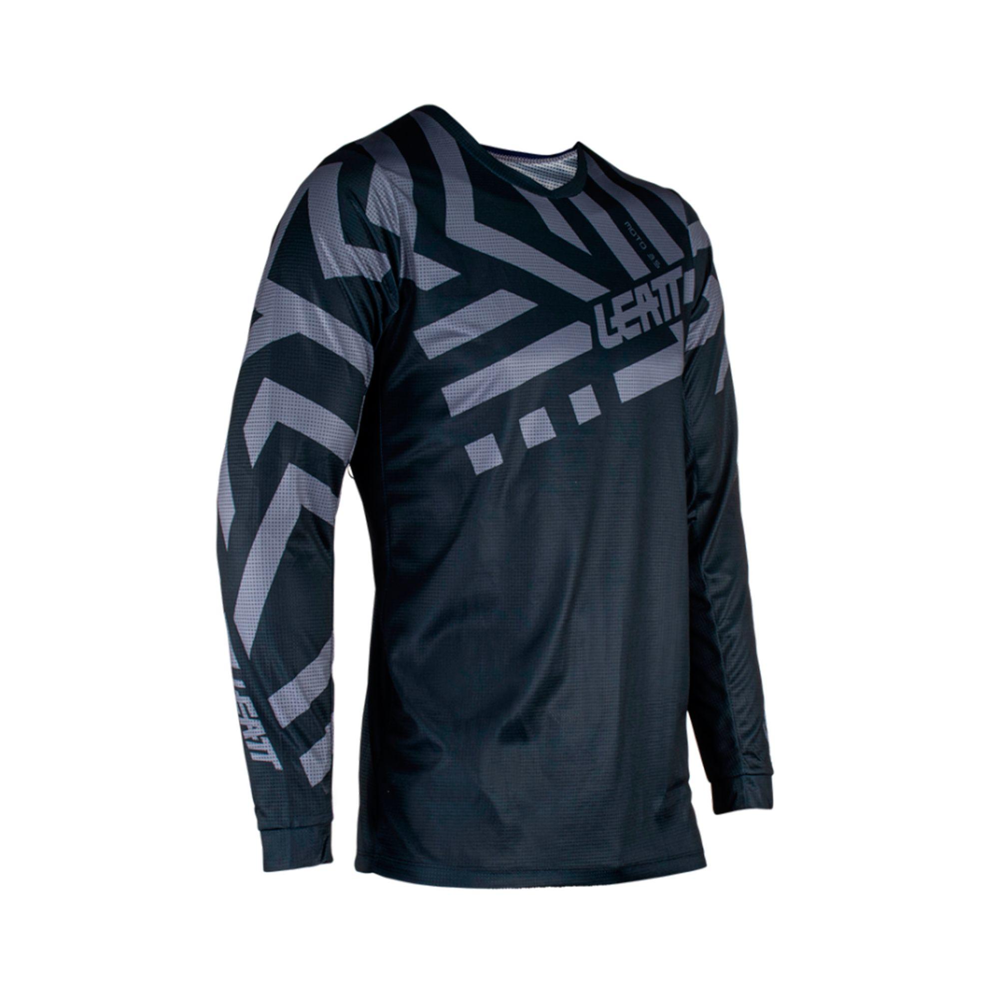 Kit Leatt Moto 3.5 Infantil Jersey Con Pantalón Stealth-1