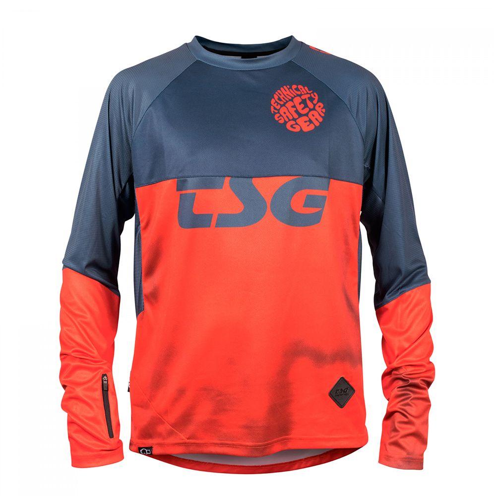 Jersey TSG Manga Larga SP6 Rojo Azul-0