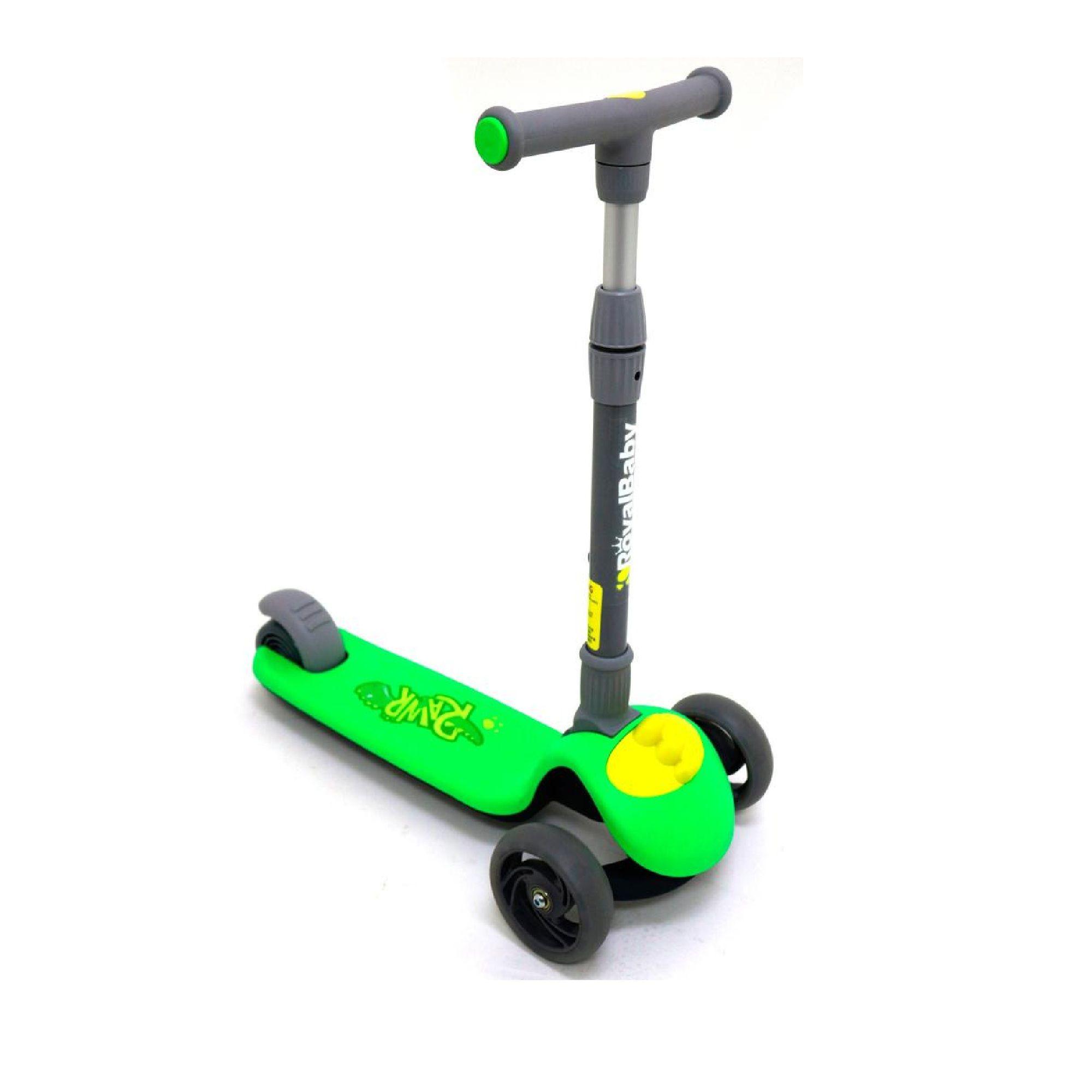 Scooter Royal Baby Infantil Dinozaur Rawr Verde-0