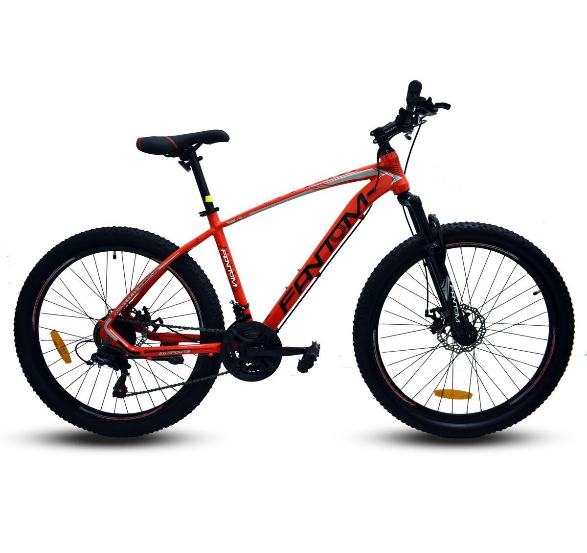 Bicicleta Fantom 26 MTB Aluminio Rojo-0
