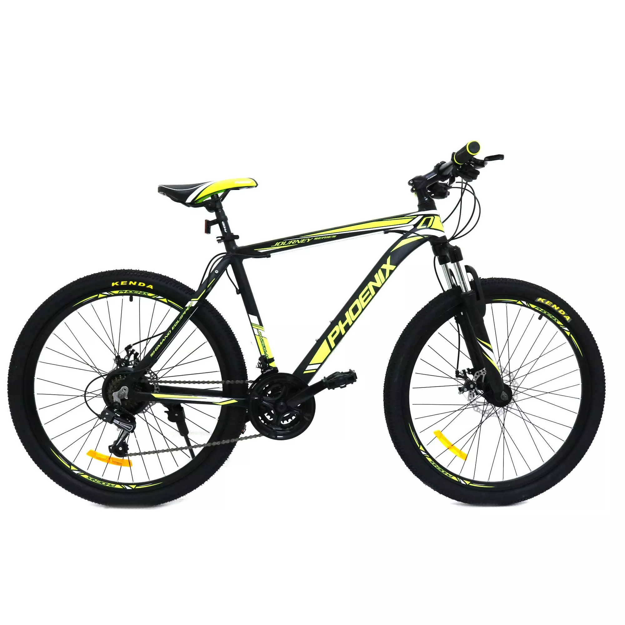 Bicicleta Phoenix MTB Aro 26" Negro/Verde-0
