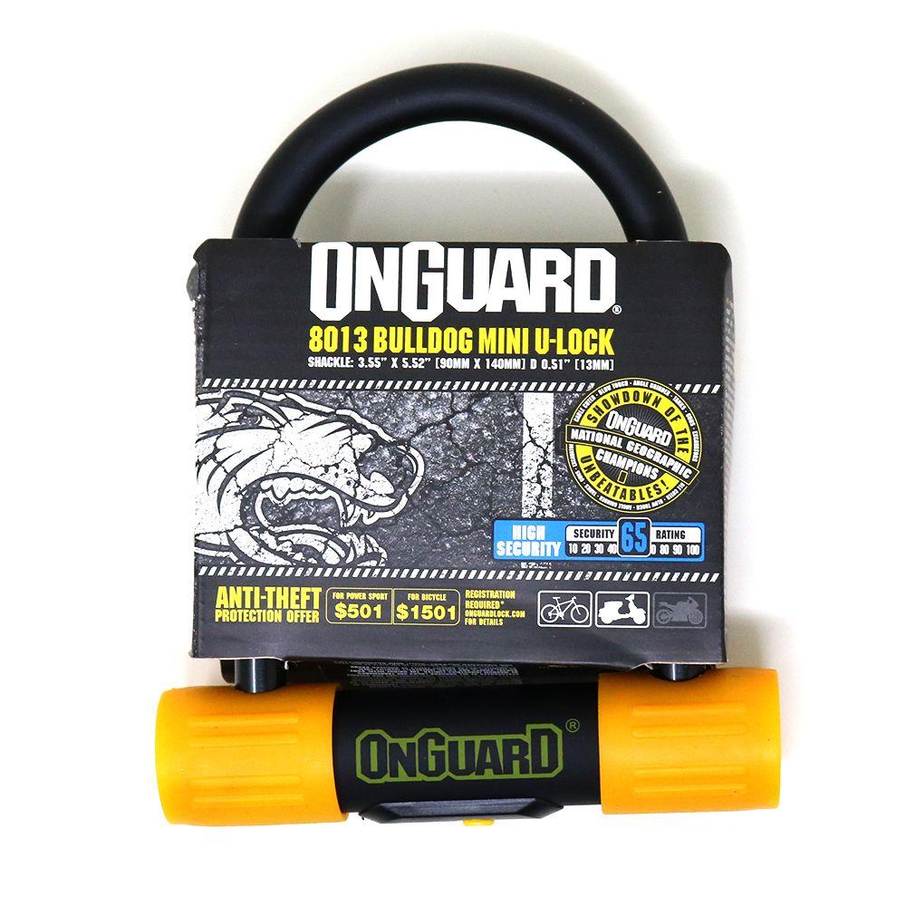 Candado OnGuard Llave U-Lock Bulldog Mini 90X140mm-4