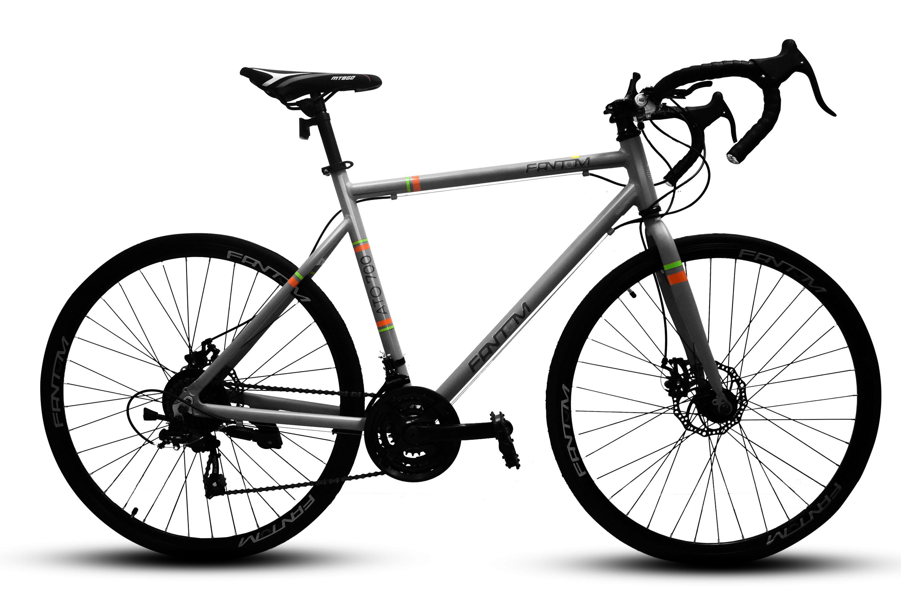 Bicicleta Fantom 700c Ruta Aluminio Plata-0