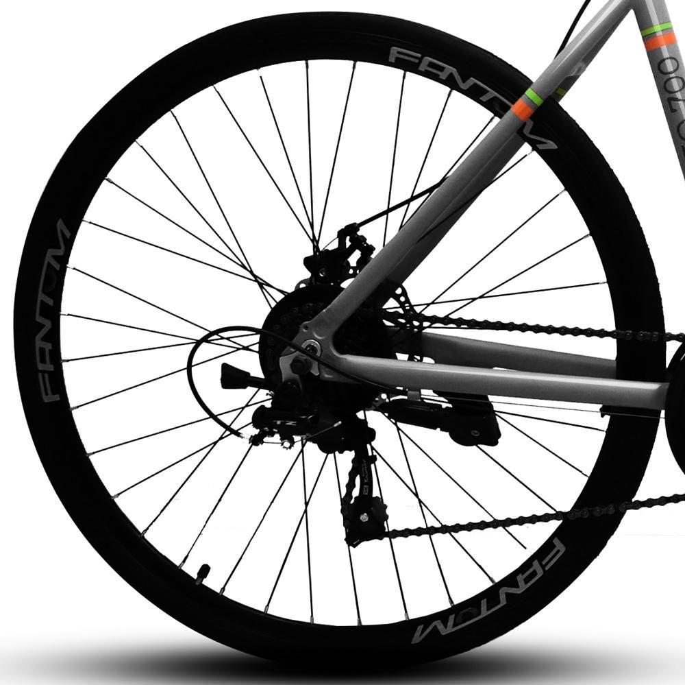 Bicicleta Fantom 700c Ruta Aluminio Plata-1