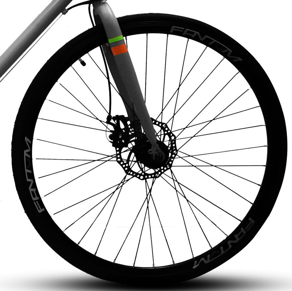 Bicicleta Fantom 700c Ruta Aluminio Plata-2