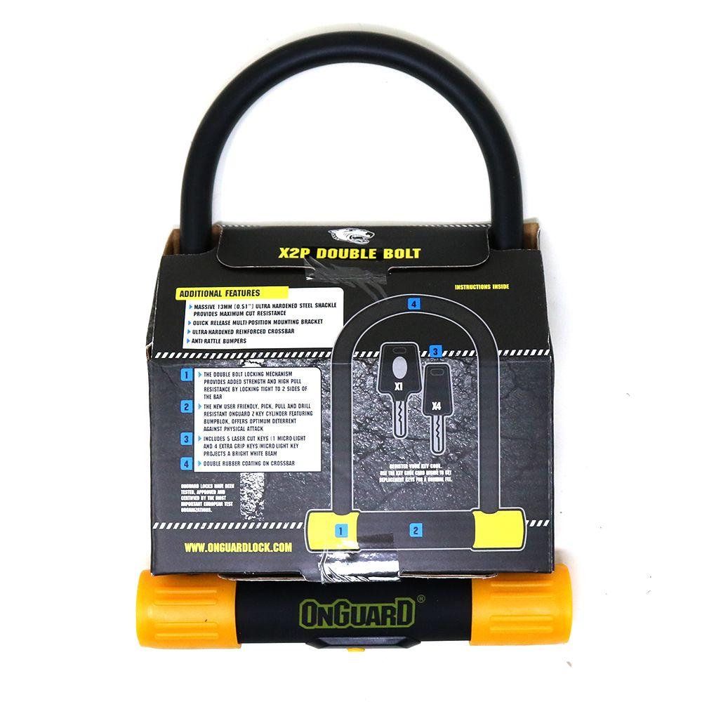 Candado OnGuard Llave U-Lock Bulldog ATB 127X230mm-2