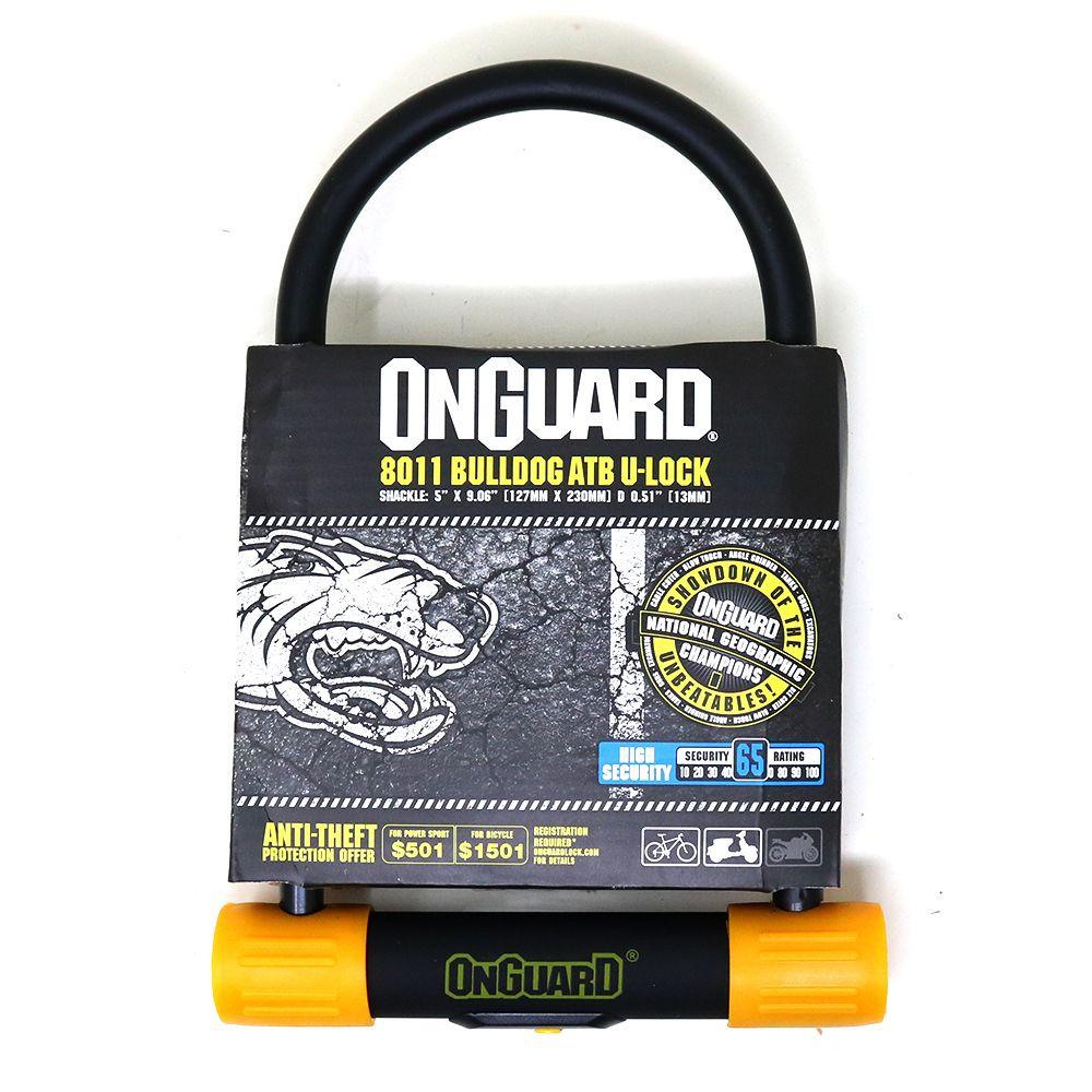 Candado OnGuard Llave U-Lock Bulldog ATB 127X230mm-4