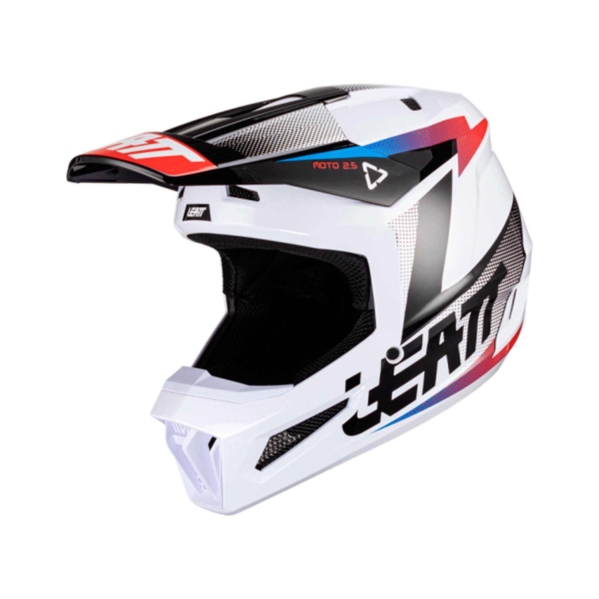 Casco Leatt Moto 2.5 V24 Blanco Negro S 55-56cm-2