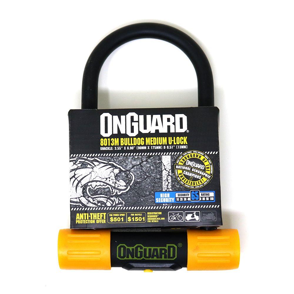 Candado OnGuard Llave U-Lock Bulldog Medium 90X175mm-1