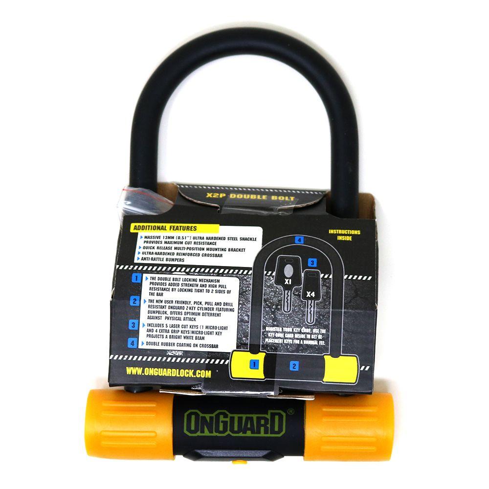 Candado OnGuard Llave U-Lock Bulldog Medium 90X175mm-5