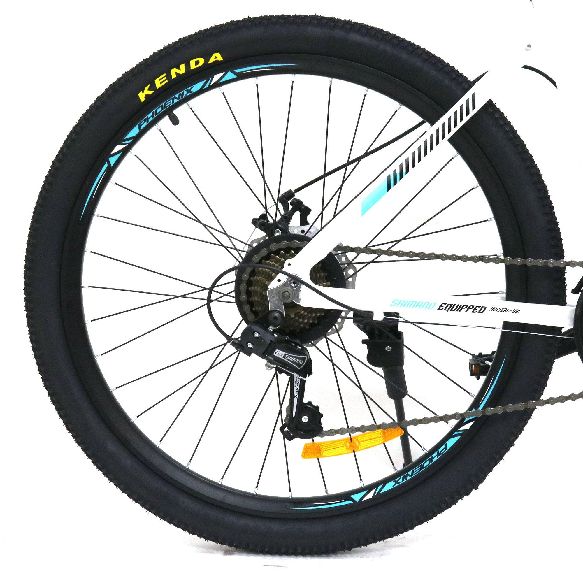 Bicicleta 26 MTB Blanco/Negra/Azul Phoenix-1