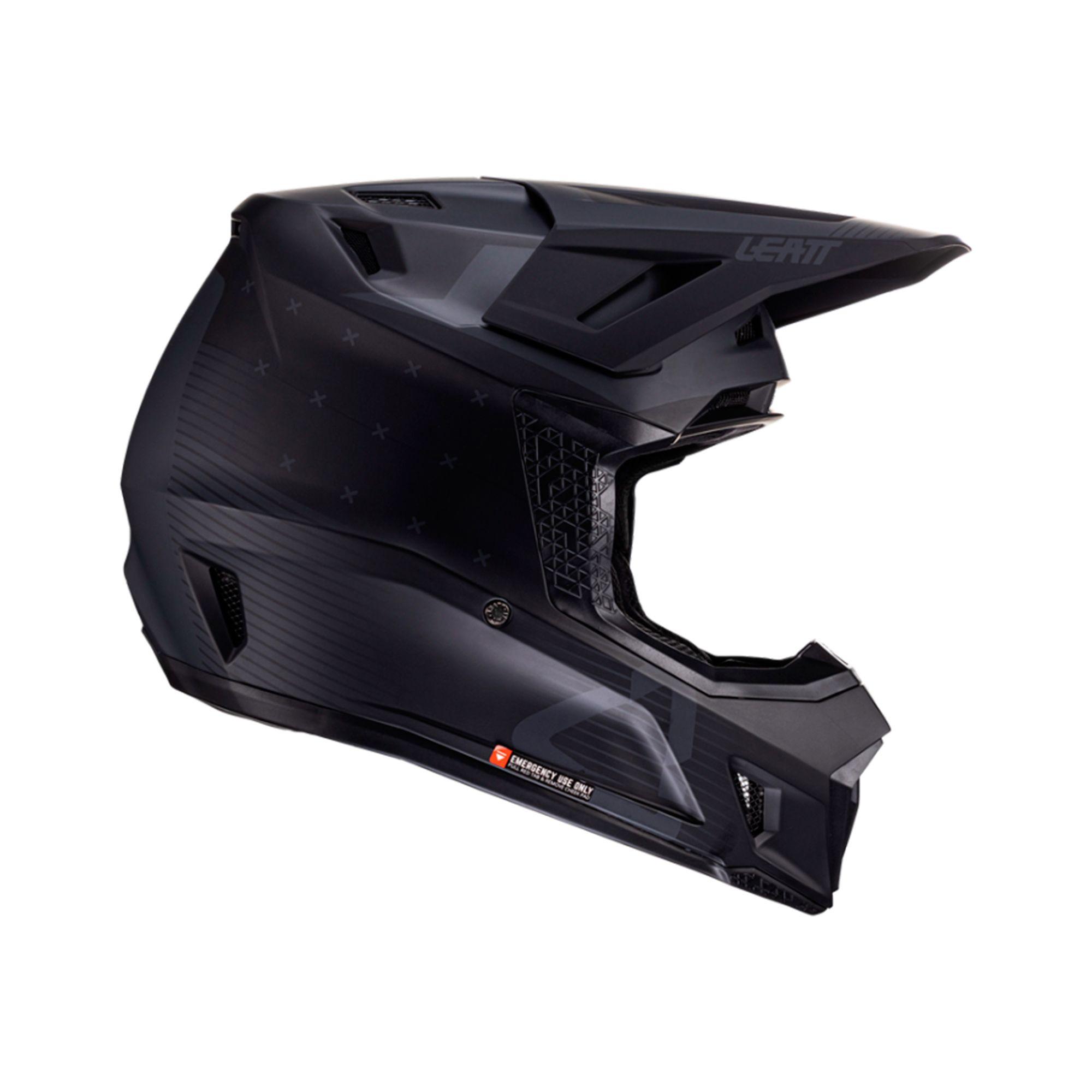 Kit Leatt Casco Con Antiparra Moto 7.5 V24 Stealth M-6