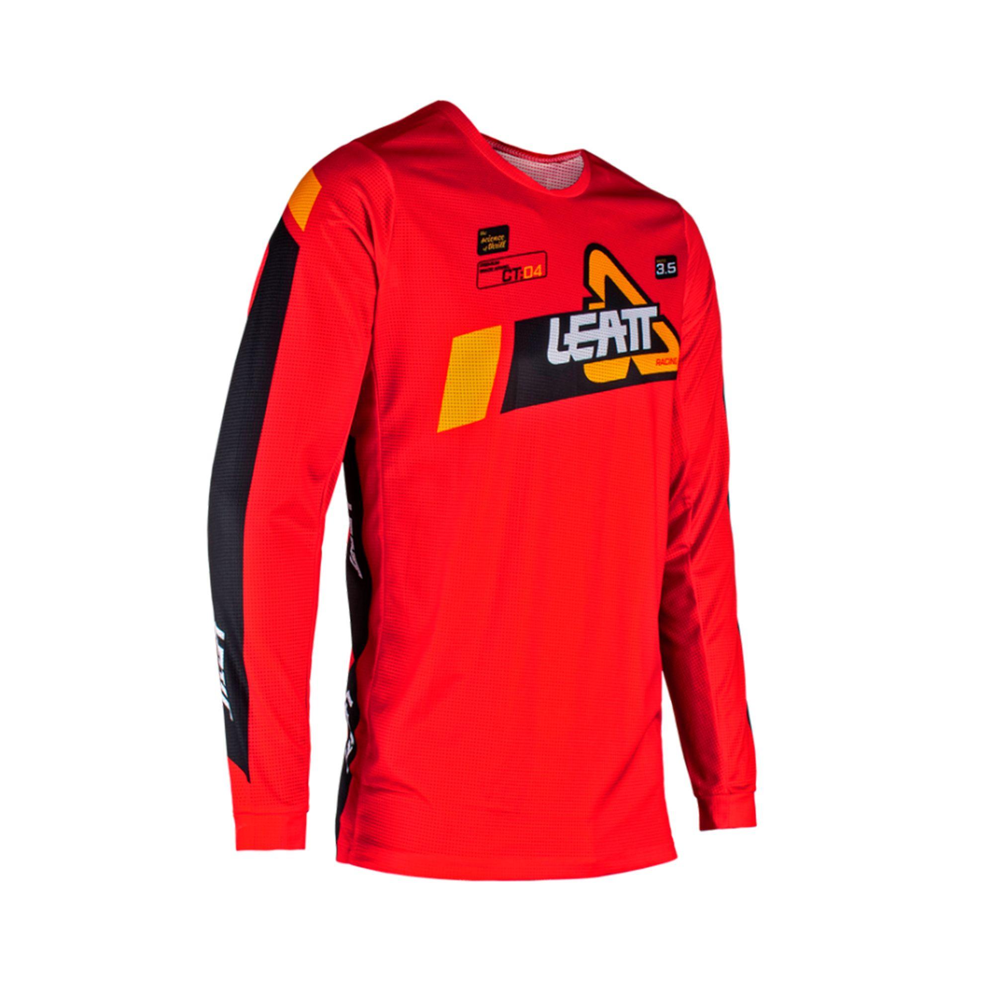 Kit Leatt Moto 3.5 Jersey Con Pantalón Rojo-1
