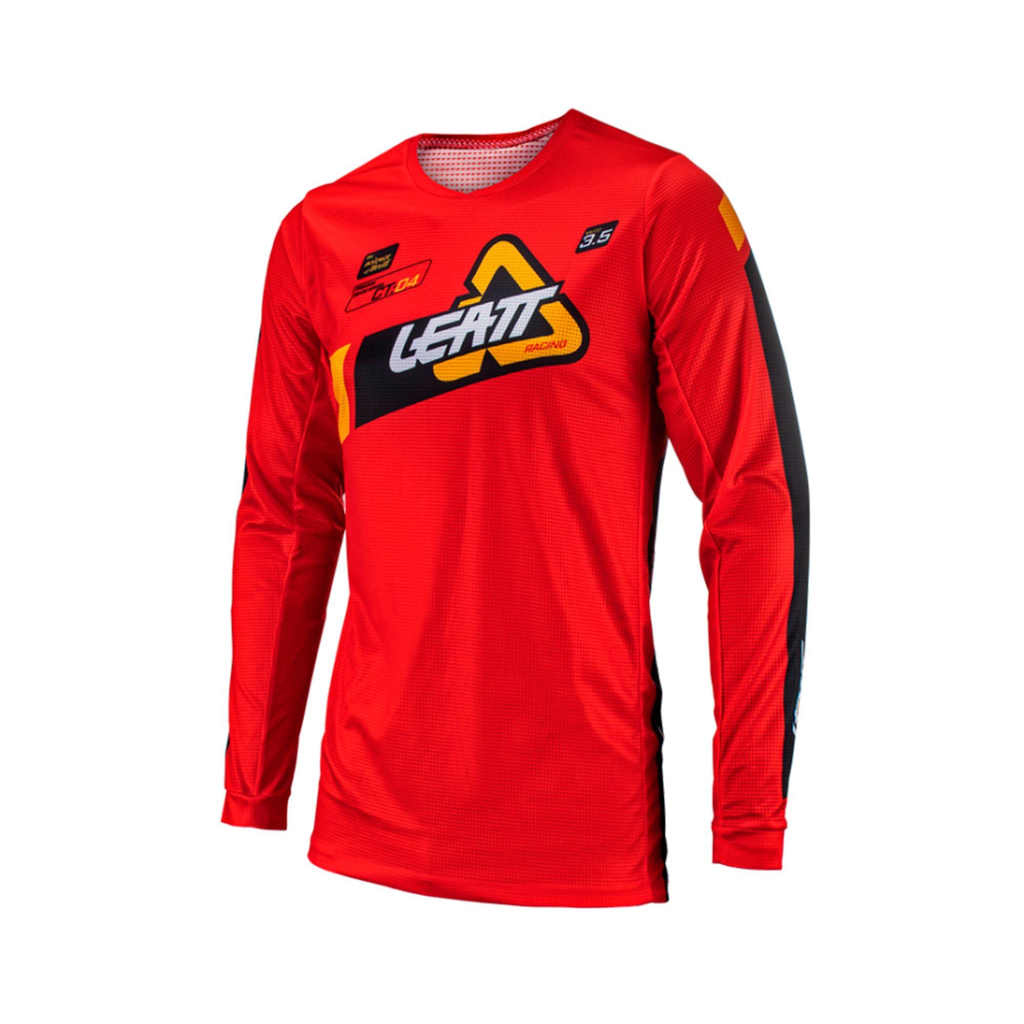 Kit Leatt Moto 3.5 Jersey Con Pantalón Rojo-2