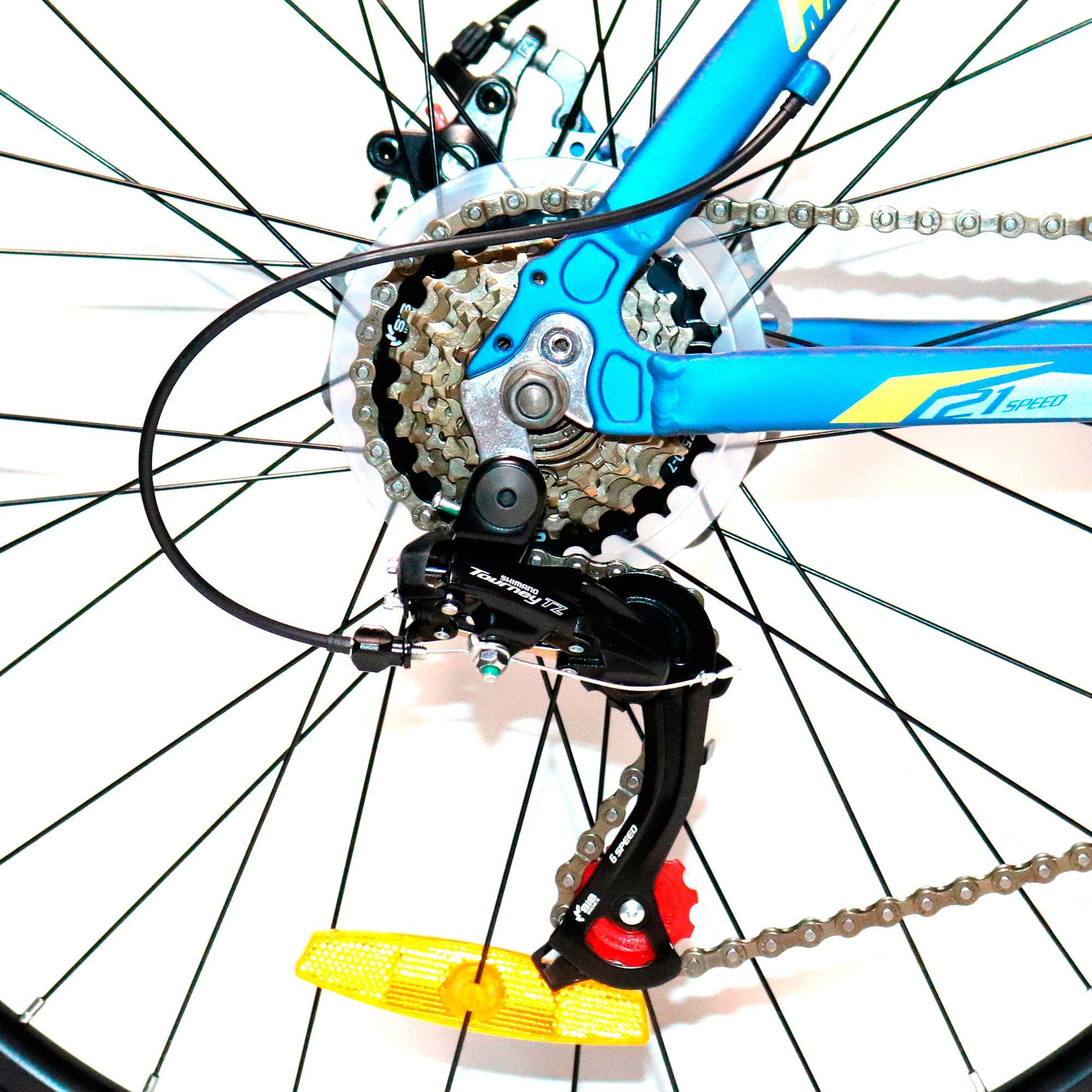 Bicicleta Phoenix MTB Aro 27.5" 21 Velocidades Freno Disco Azul-4
