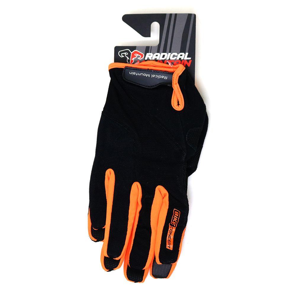 Guantes Radical Mountain Largo 9538 Negro/Naranjo M-1