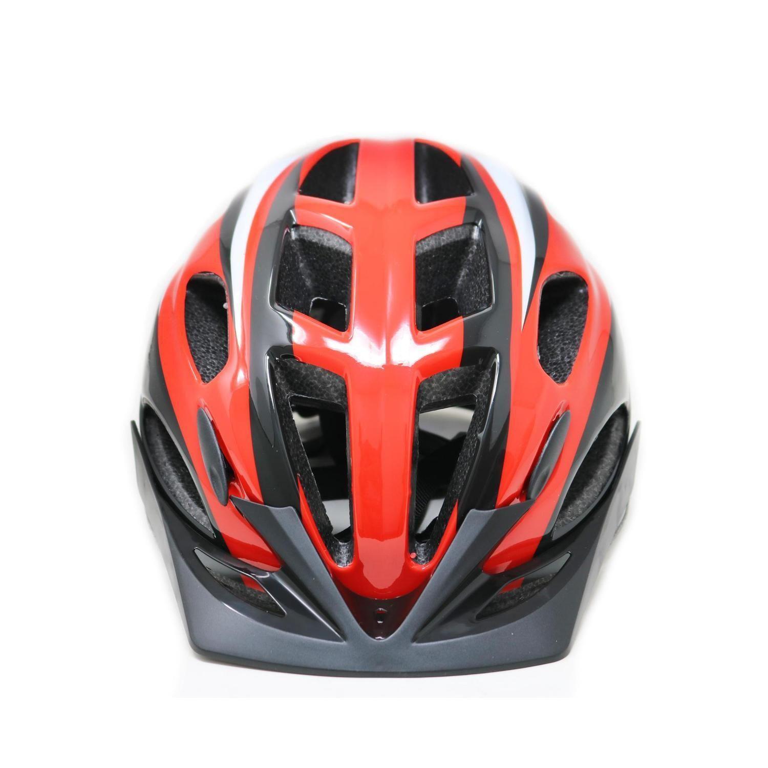 Casco Radical Mountain MTB Con Luz Rojo Negro L 58-59cm-0