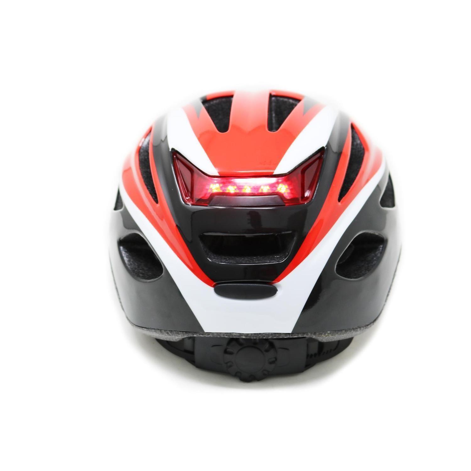 Casco Radical Mountain MTB Con Luz Rojo Negro L 58-59cm-1