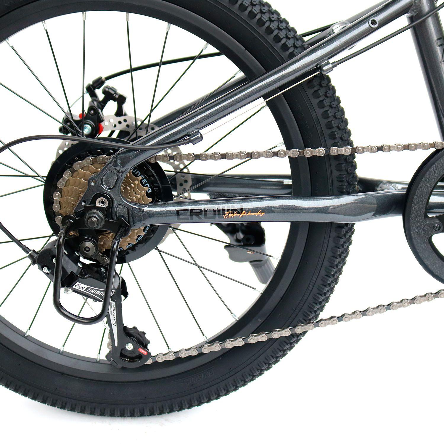 Bicicleta Royal Baby Crown MTB JR 7V 20" Aluminio Gris-4