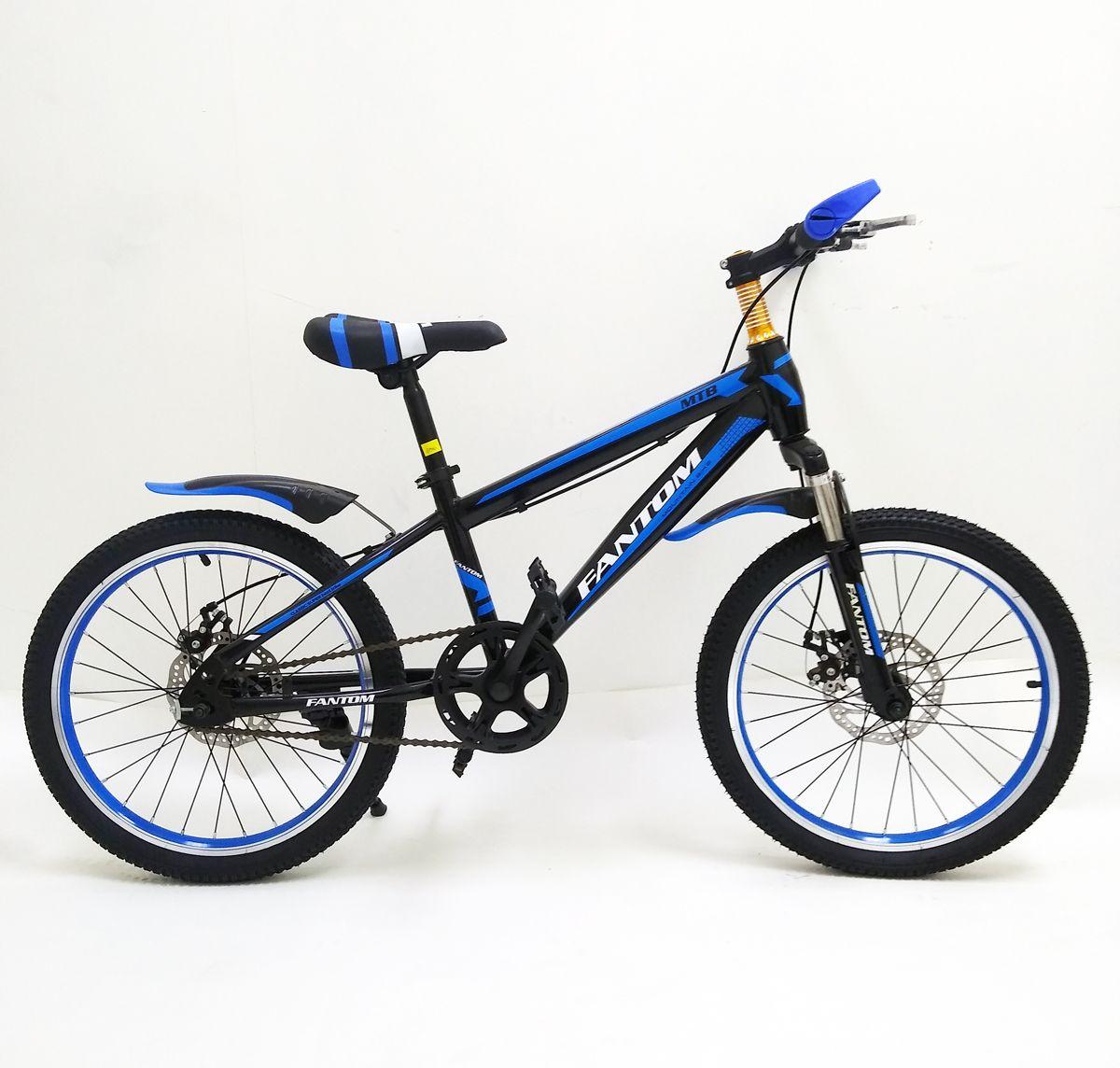 Bicicleta 20 Disco Negro/Azul Fantom-0