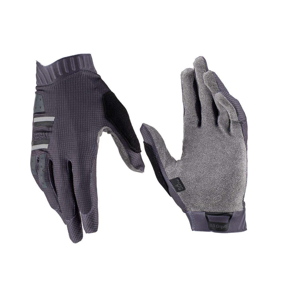 Guantes Leatt Infantil Bicicleta y Moto 1.0 GripR Stealth M 6.5EU 7.5US-0