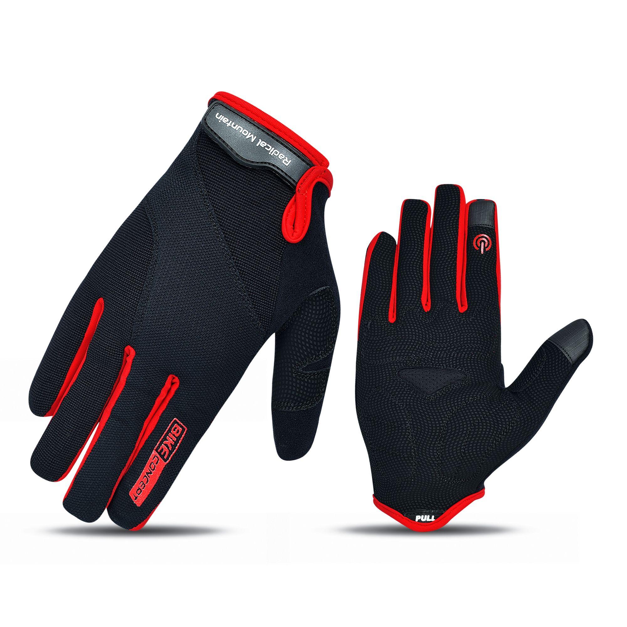 Guante Largo 9538 Negro/Rojo M Radical Mountain-0