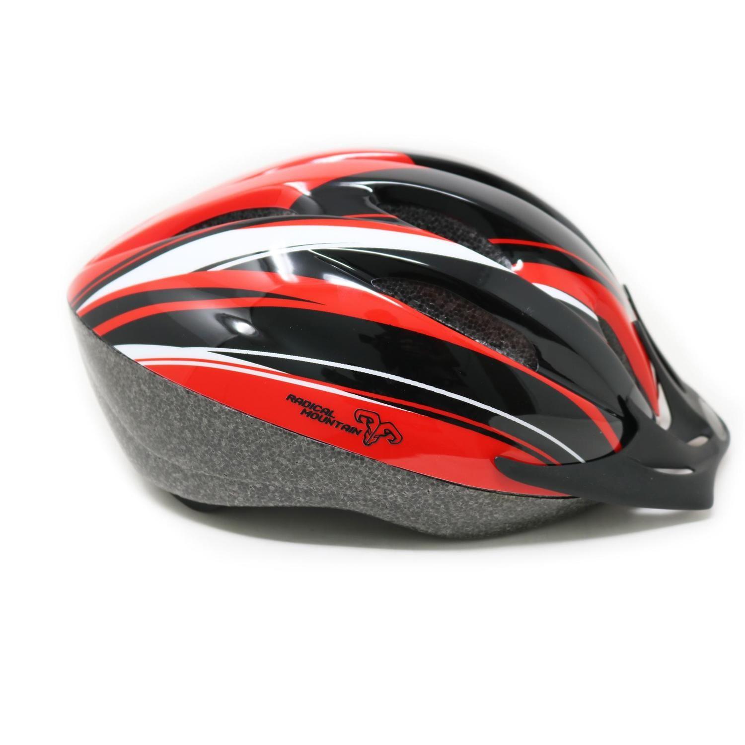 Casco Radical Mountain MTB V10 Negro Rojo S 55-56cm-1