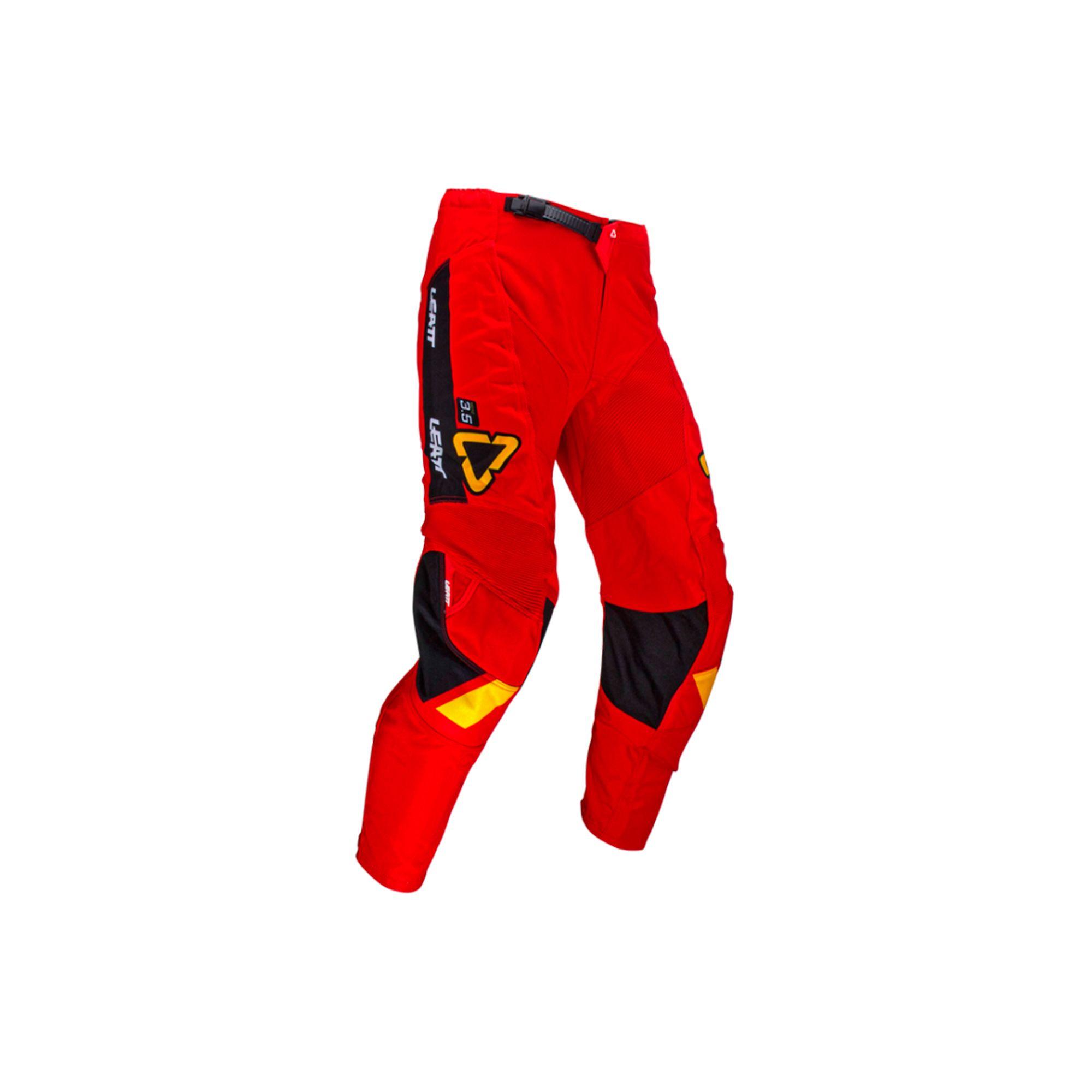 Kit Leatt Moto 3.5 Infantil Jersey Con Pantalón Rojo-2