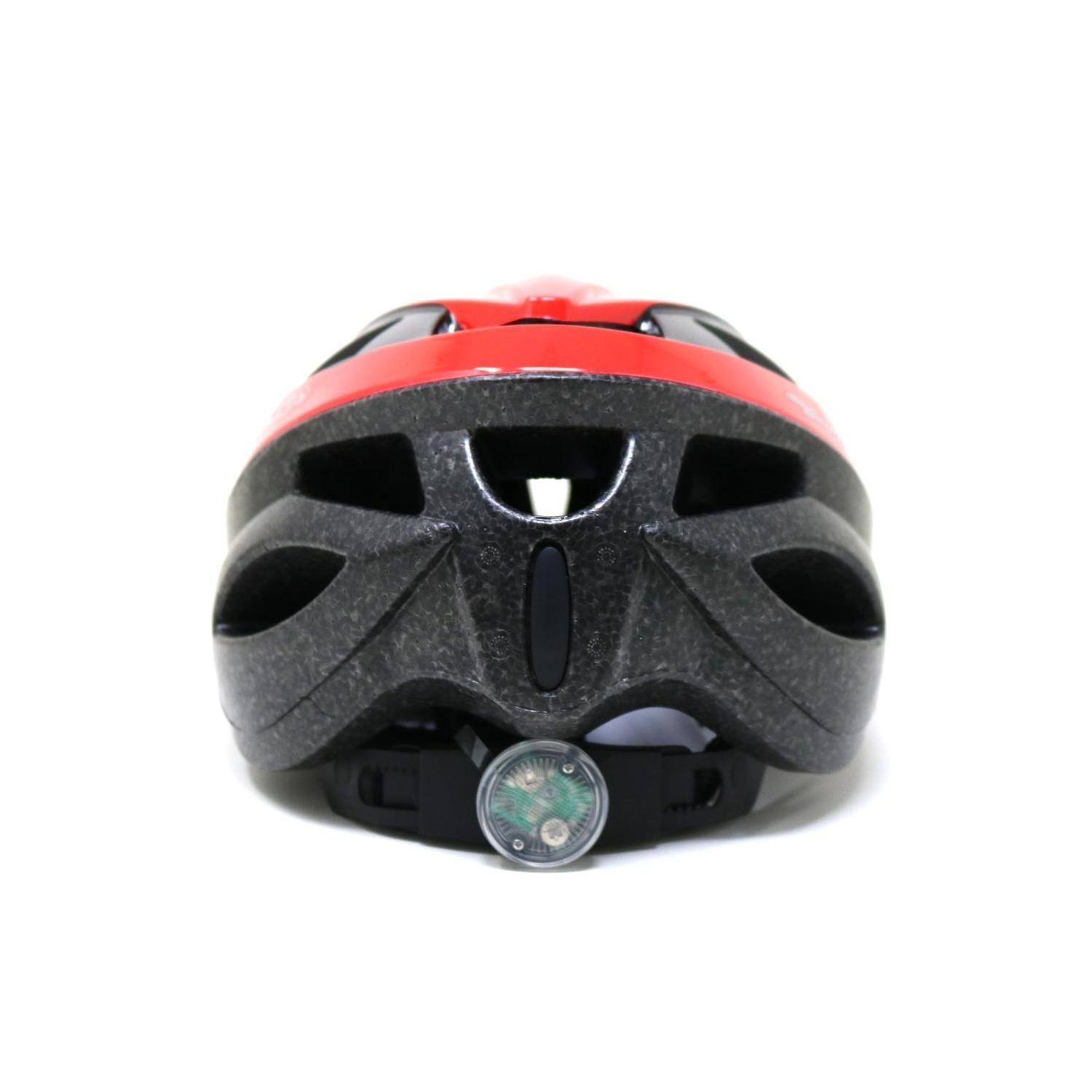 Casco Radical Mountain MTB NT Con Luz Rojo Negro L 58-59cm-2