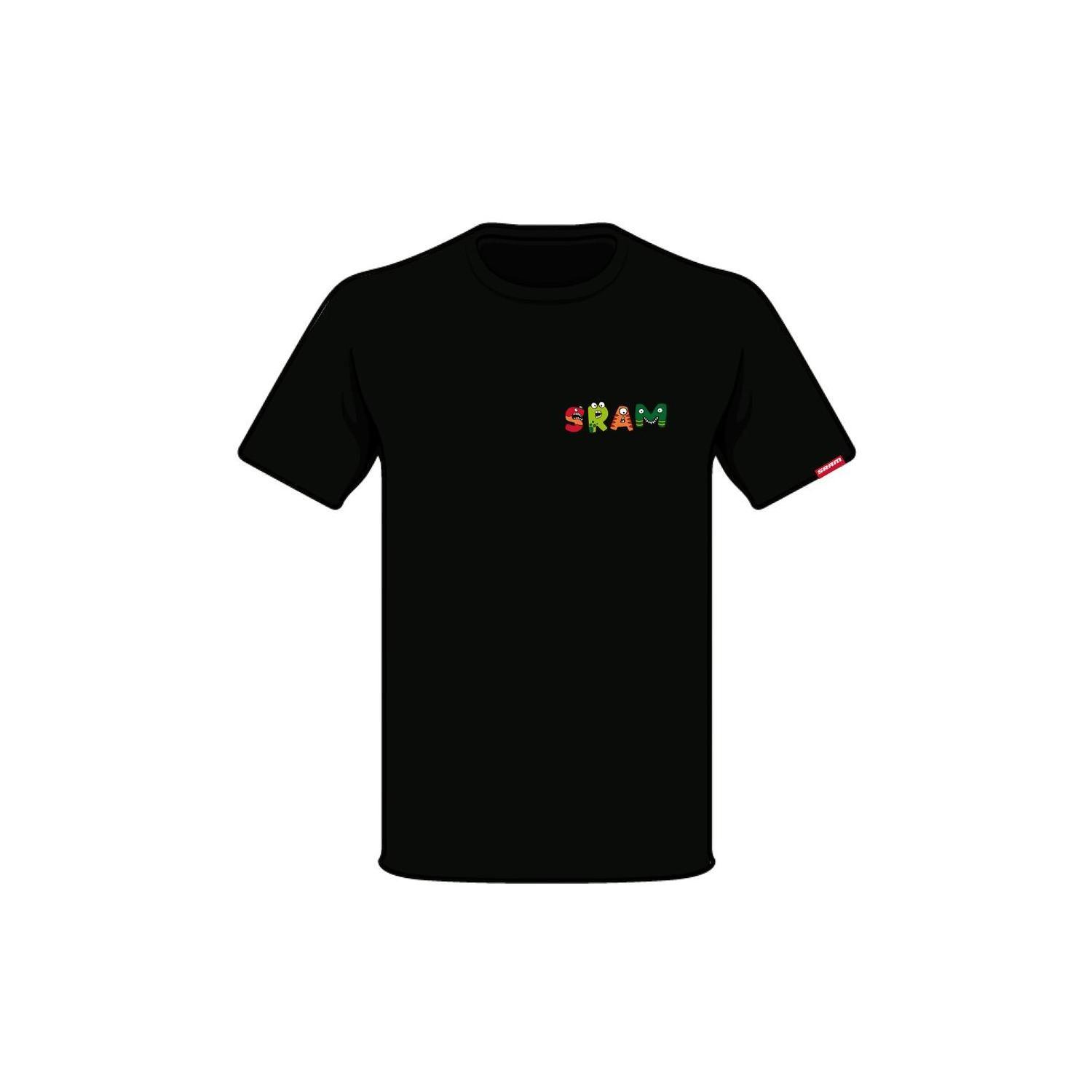 Polera SRAM Manga Corta S2208 Negro-0