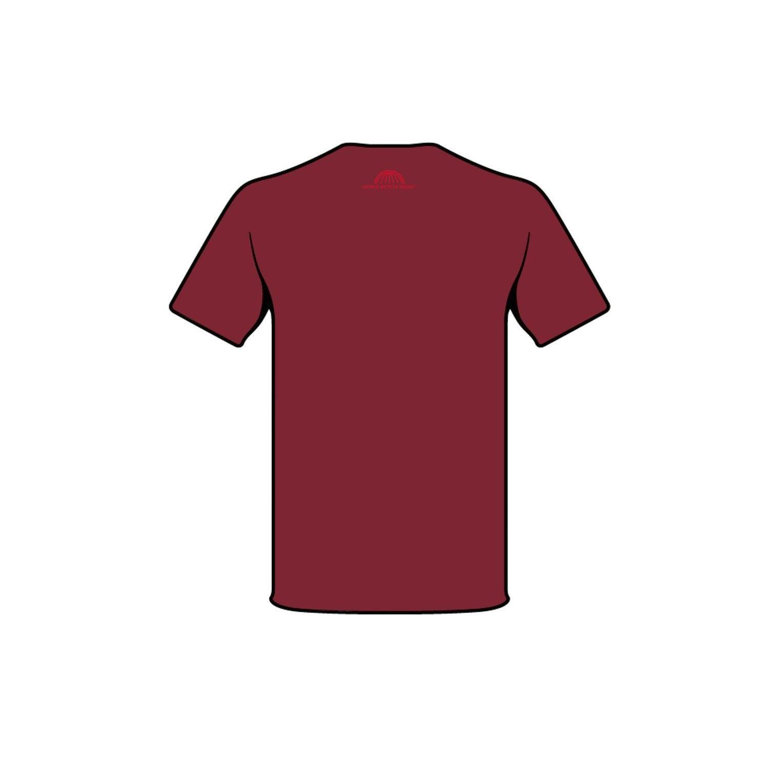 Polera ZIPP Manga Corta Z2206 Burdeos-1