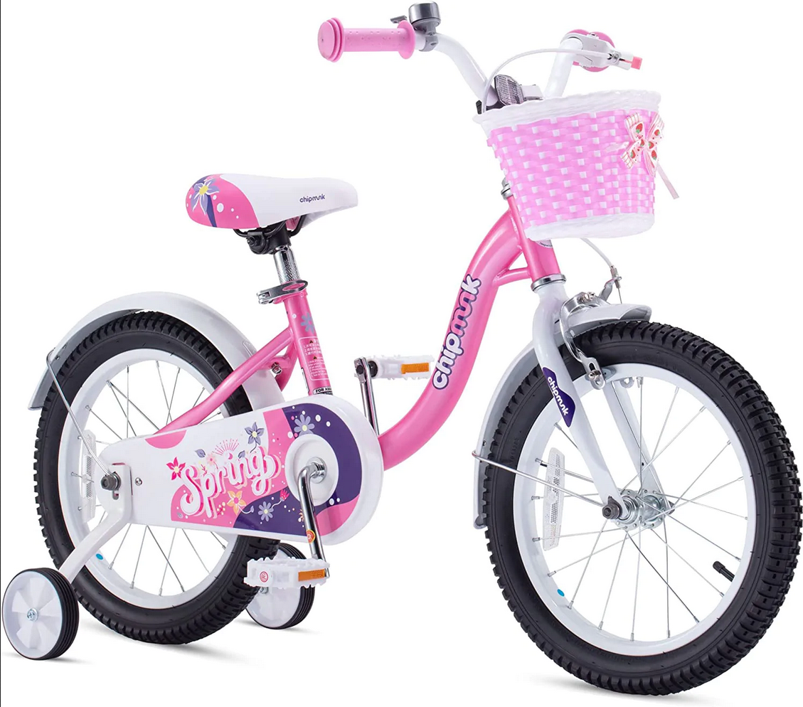 Bicicleta Niña 16 MM Rosa Chipmunk-4