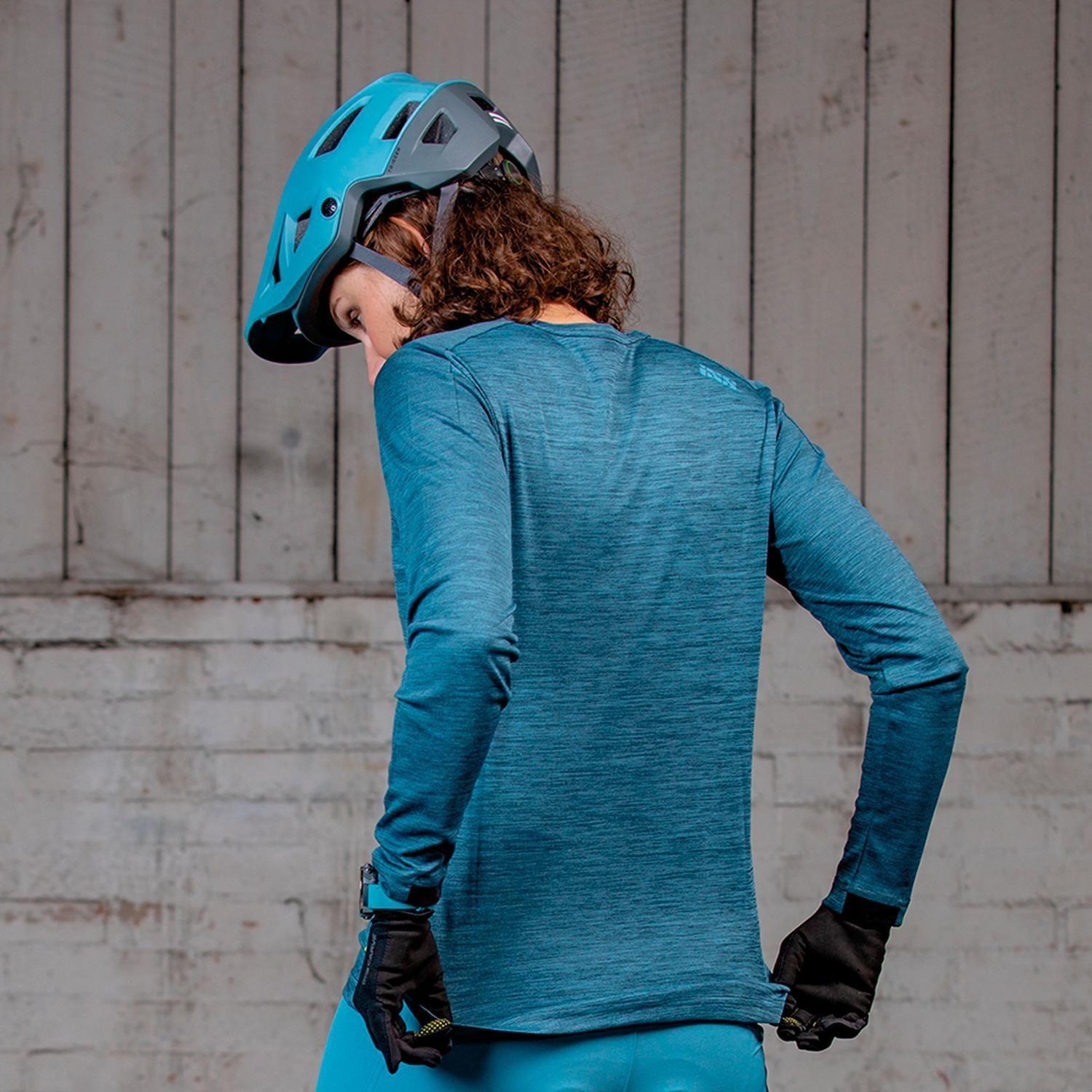 Jersey IXS Manga Larga Mujer Flow X Océano XS-2