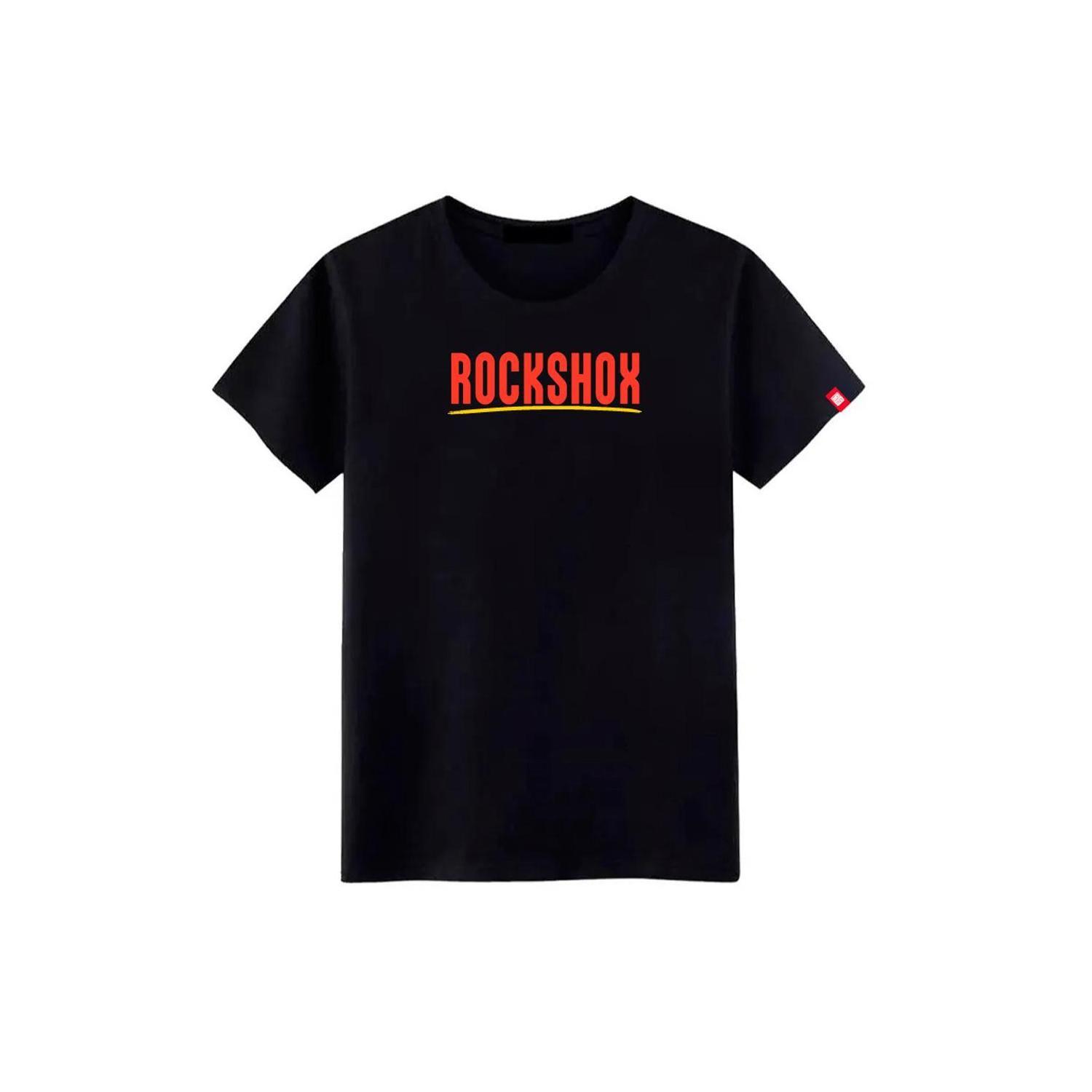 Polera RockShox Manga Corta Paint Brush Logo Negro-0
