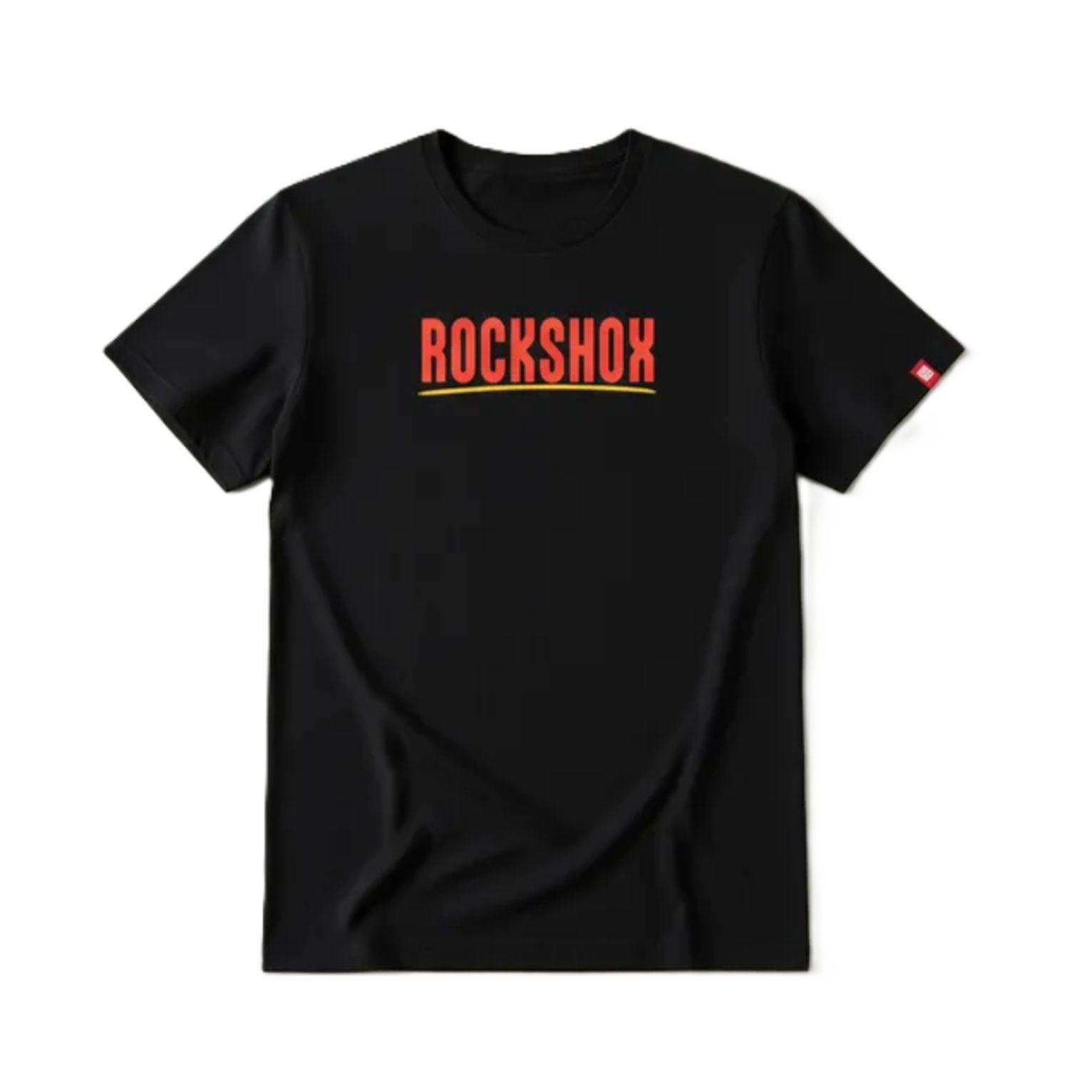 Polera RockShox Manga Corta Paint Brush Logo Negro-1