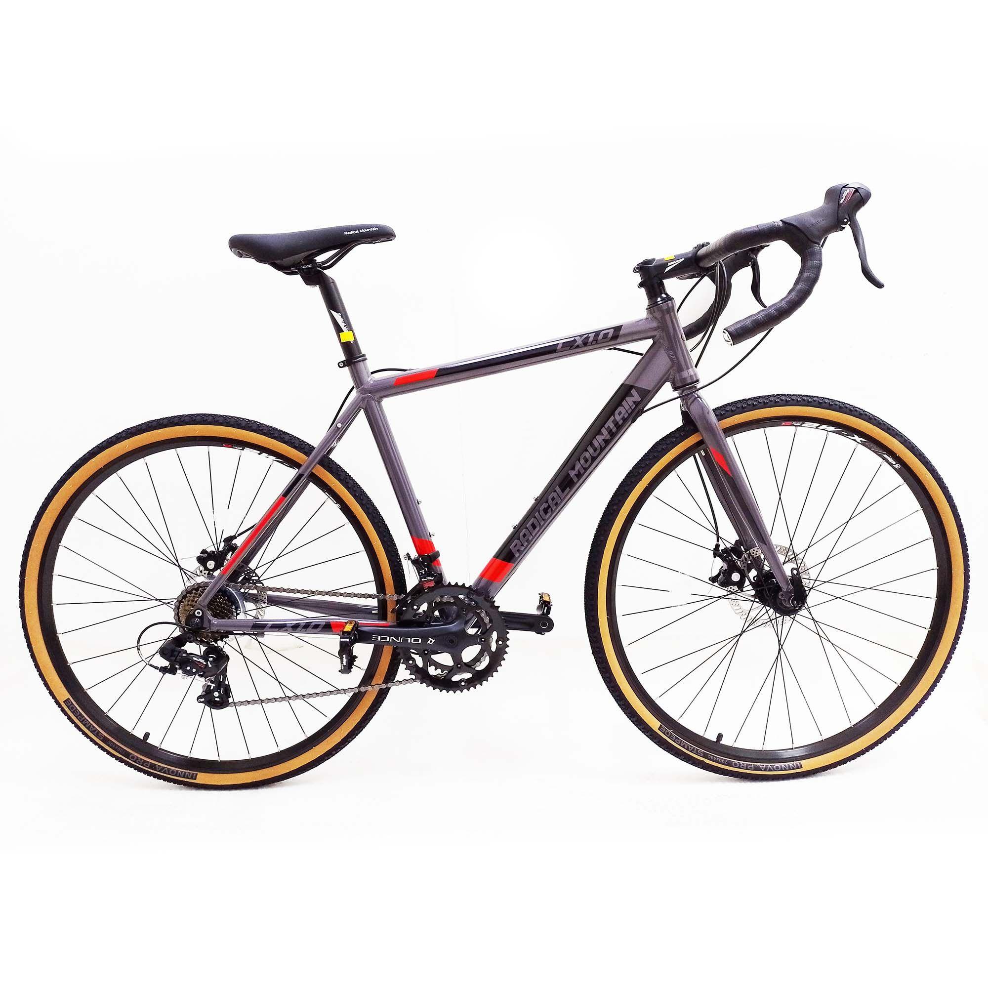 Bicicleta Radical Mountain 700C Gravel CX 1.0 Gris/Rojo-0