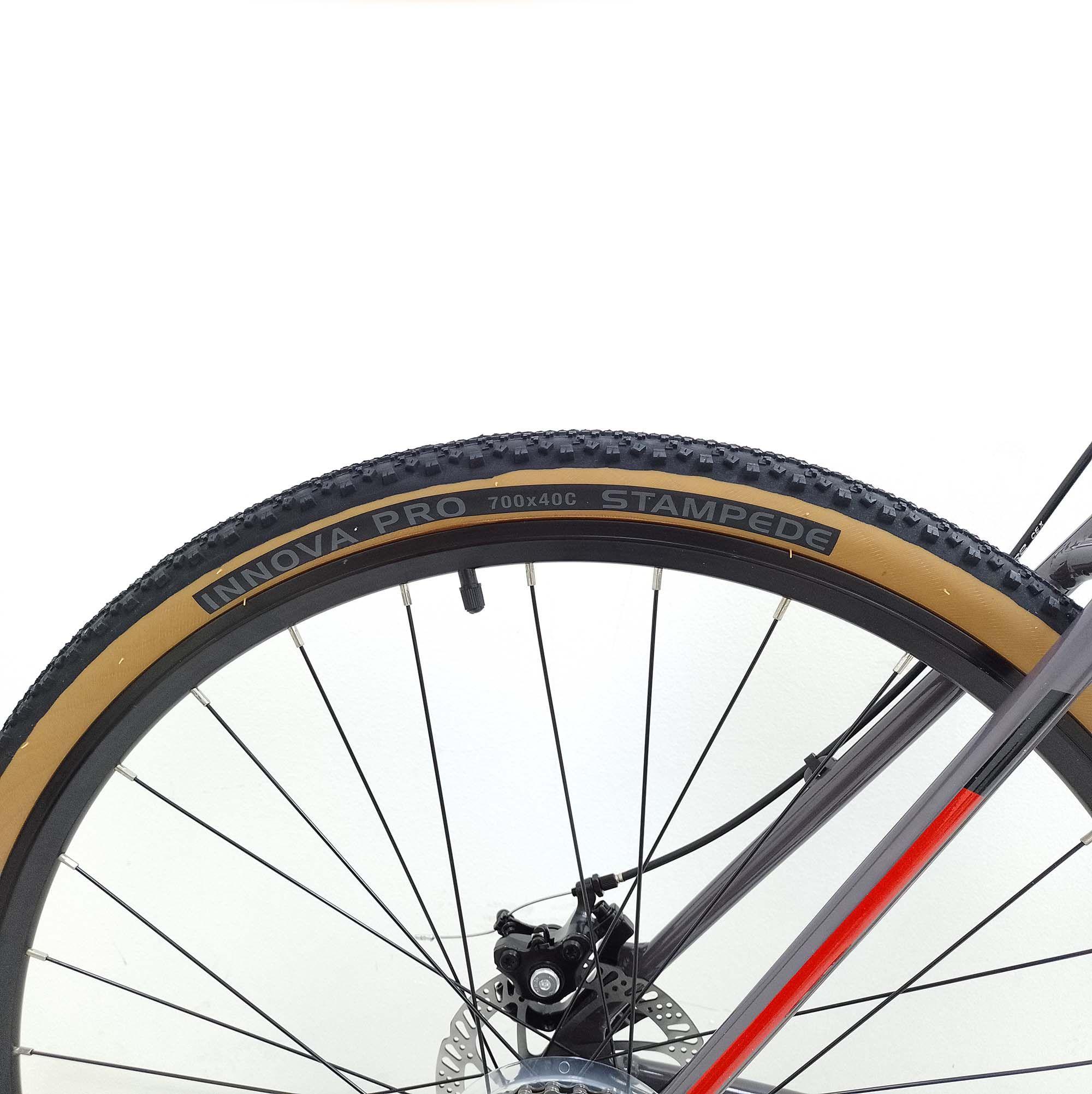 Bicicleta Radical Mountain 700C Gravel CX 1.0 Gris/Rojo-1