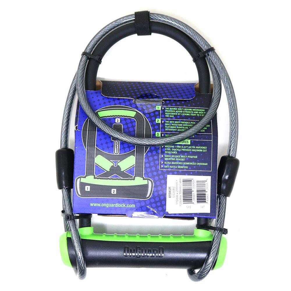 Candado OnGuard Llave U-Lock NS Cable 115X230mm-5
