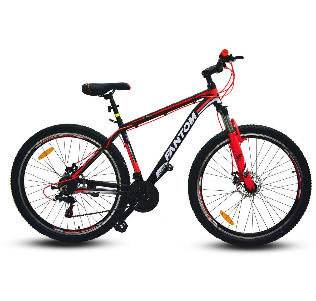 Bicicleta 27.5 MTB Aluminio Disc SH Negro/Roja Fantom-0