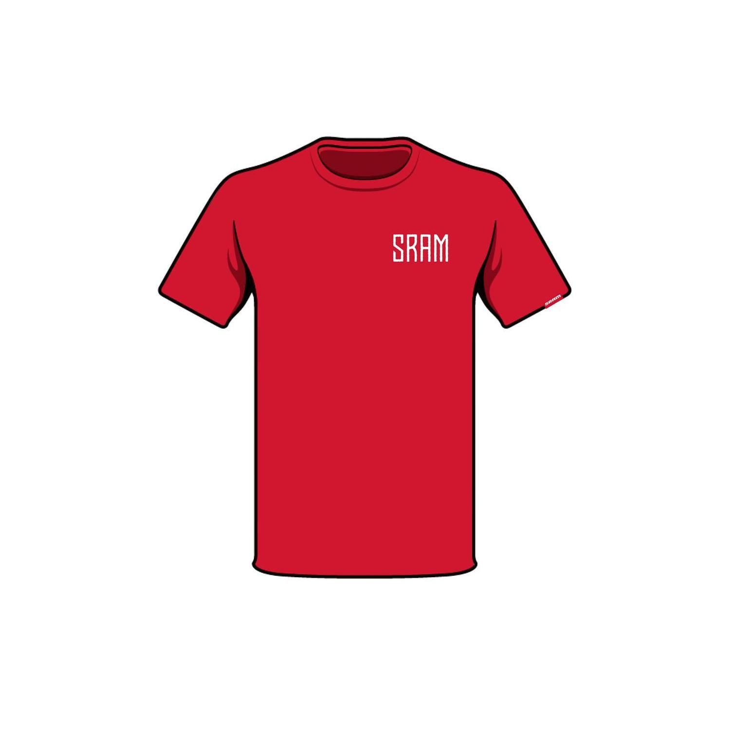 Polera SRAM Manga Corta S2206 Rojo-0