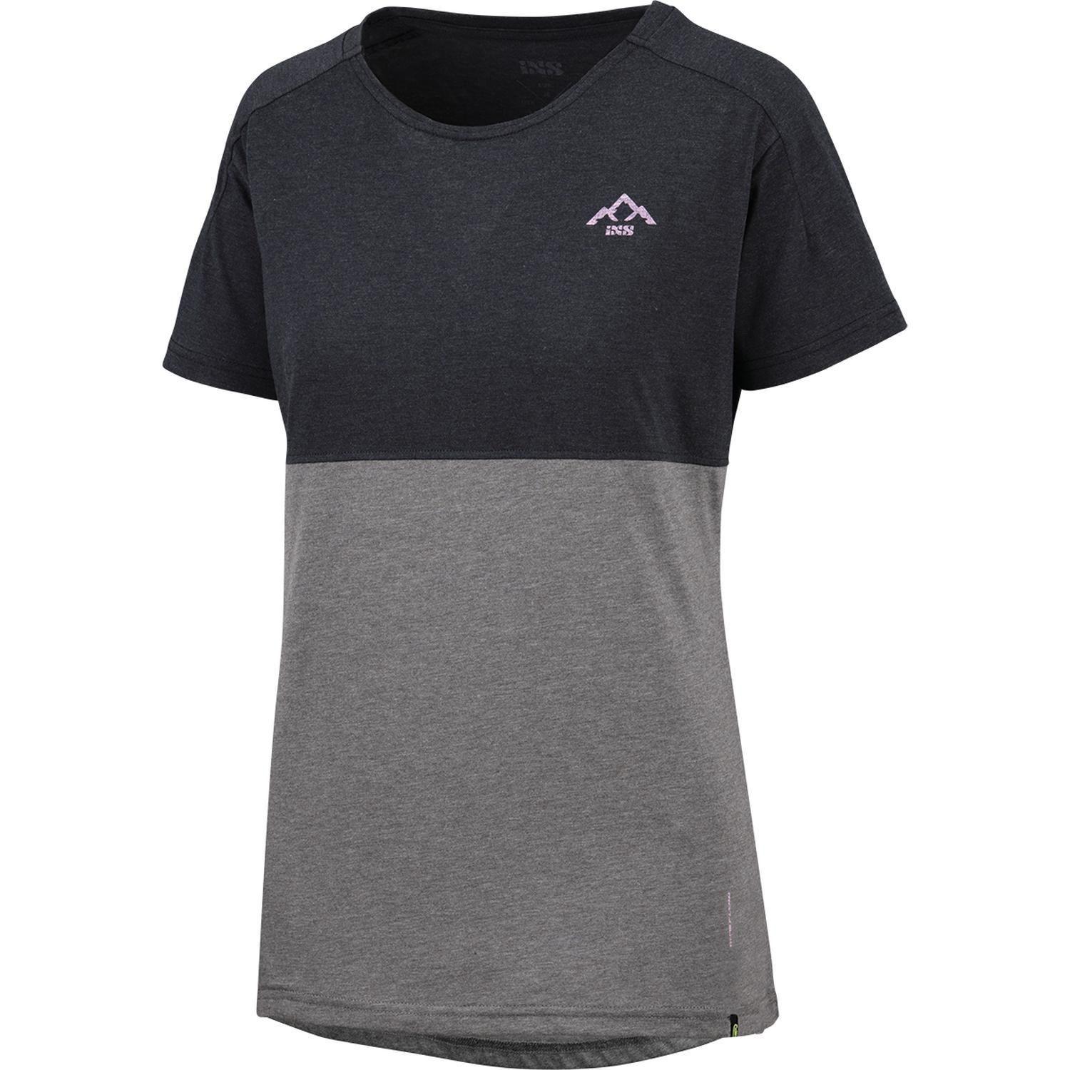 Polera IXS Mujer Flow Tech Mountain Negro Grafito XS-0