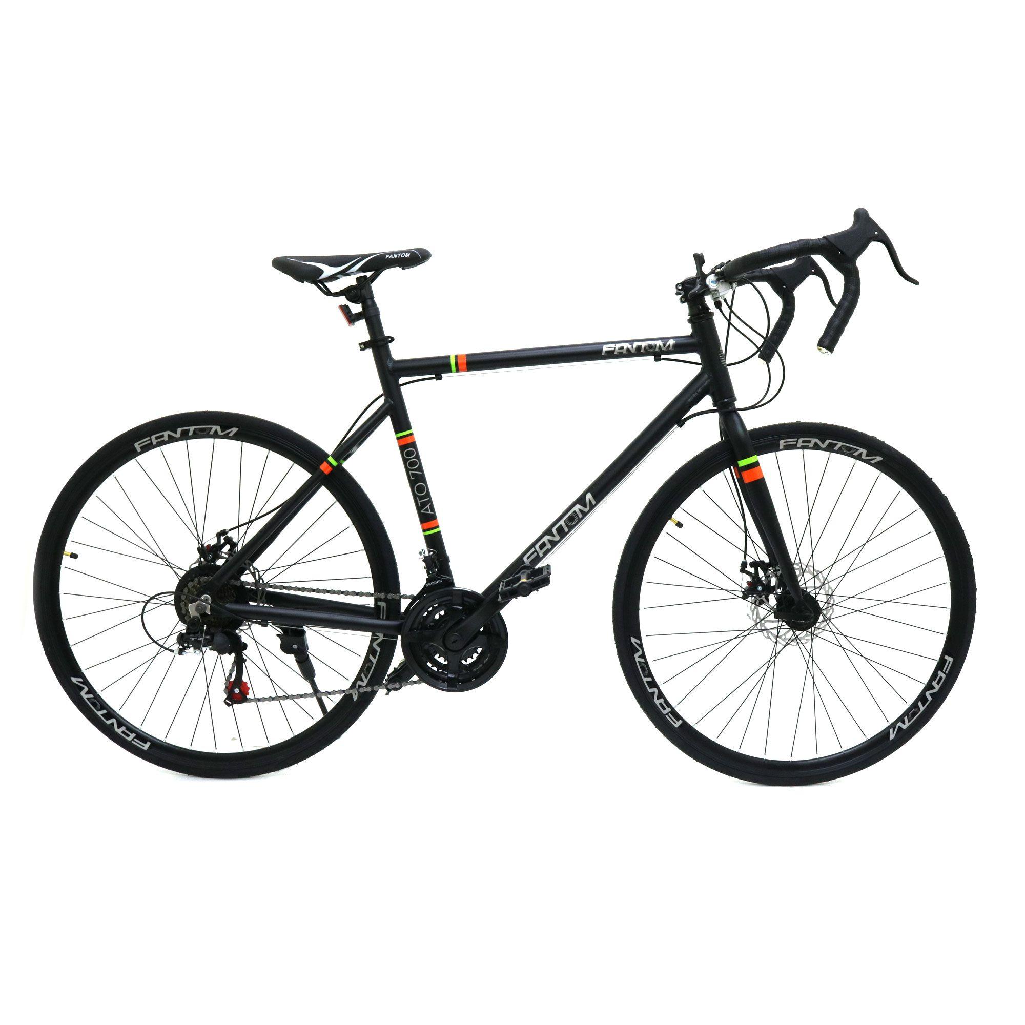 Bicicleta Fantom 700c Ruta Aluminio Negro-0