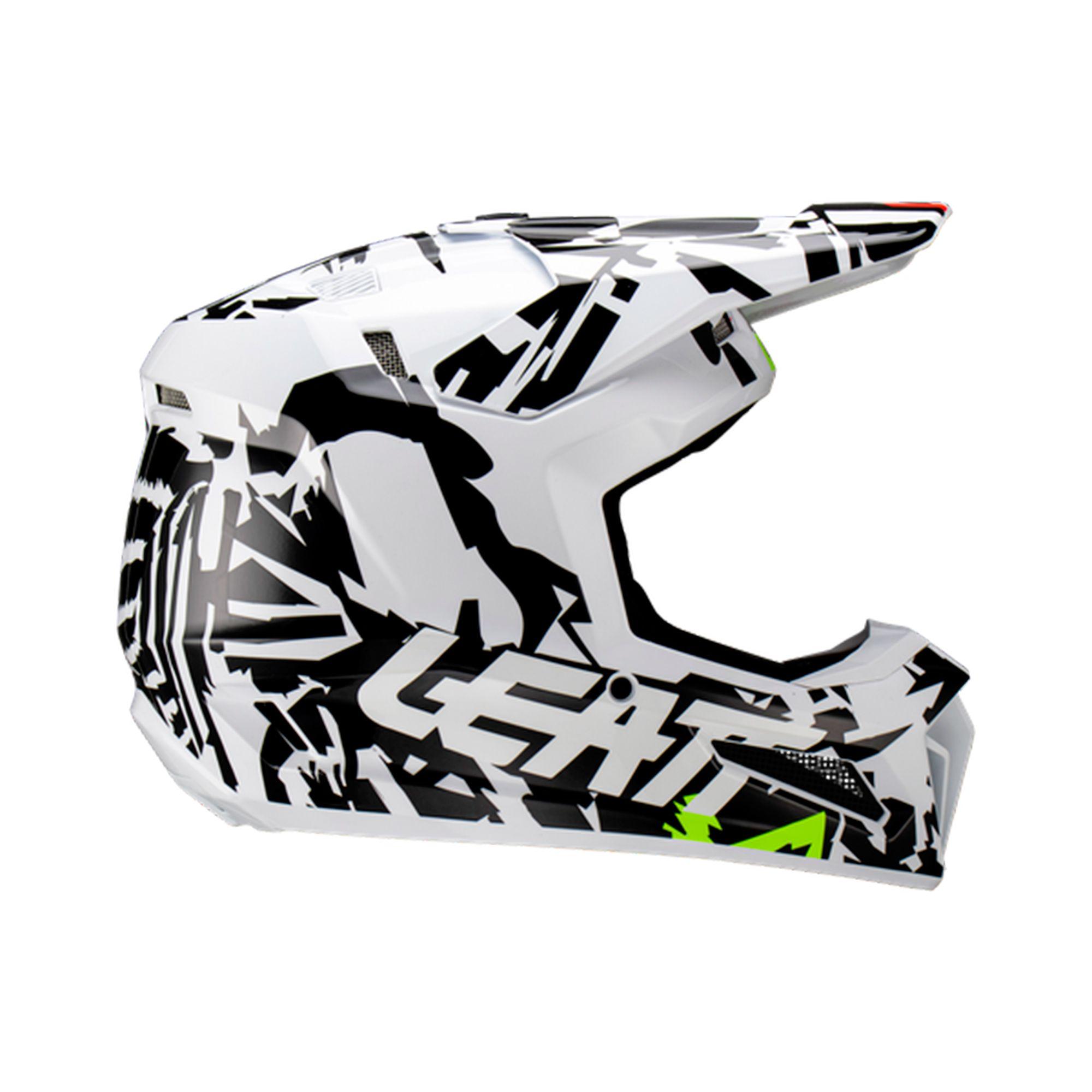Kit Leatt Casco Con Antiparra Moto 3.5 V23 Zebra M-6