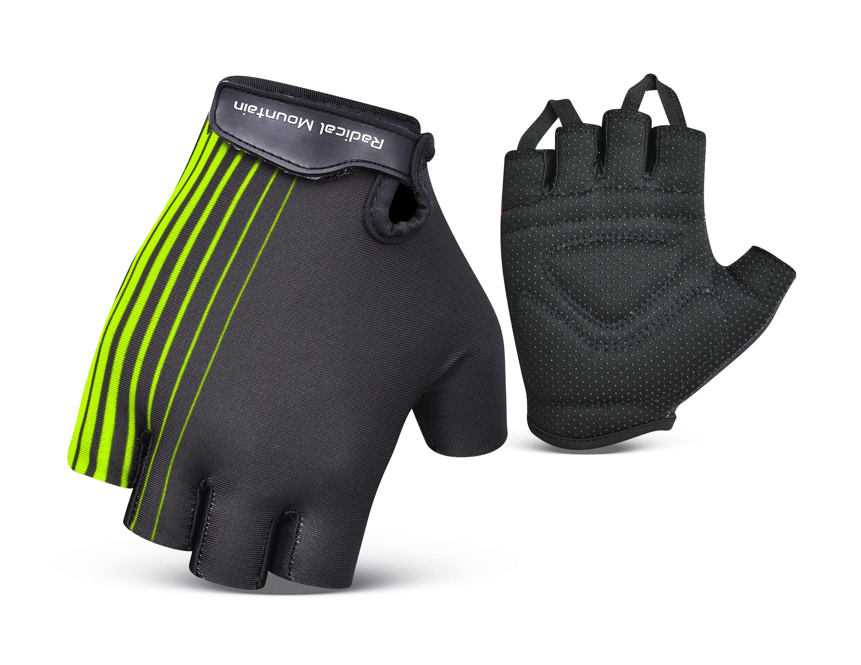 Guante Corto 8205 Negro/Verde L  Radical Mountain-0