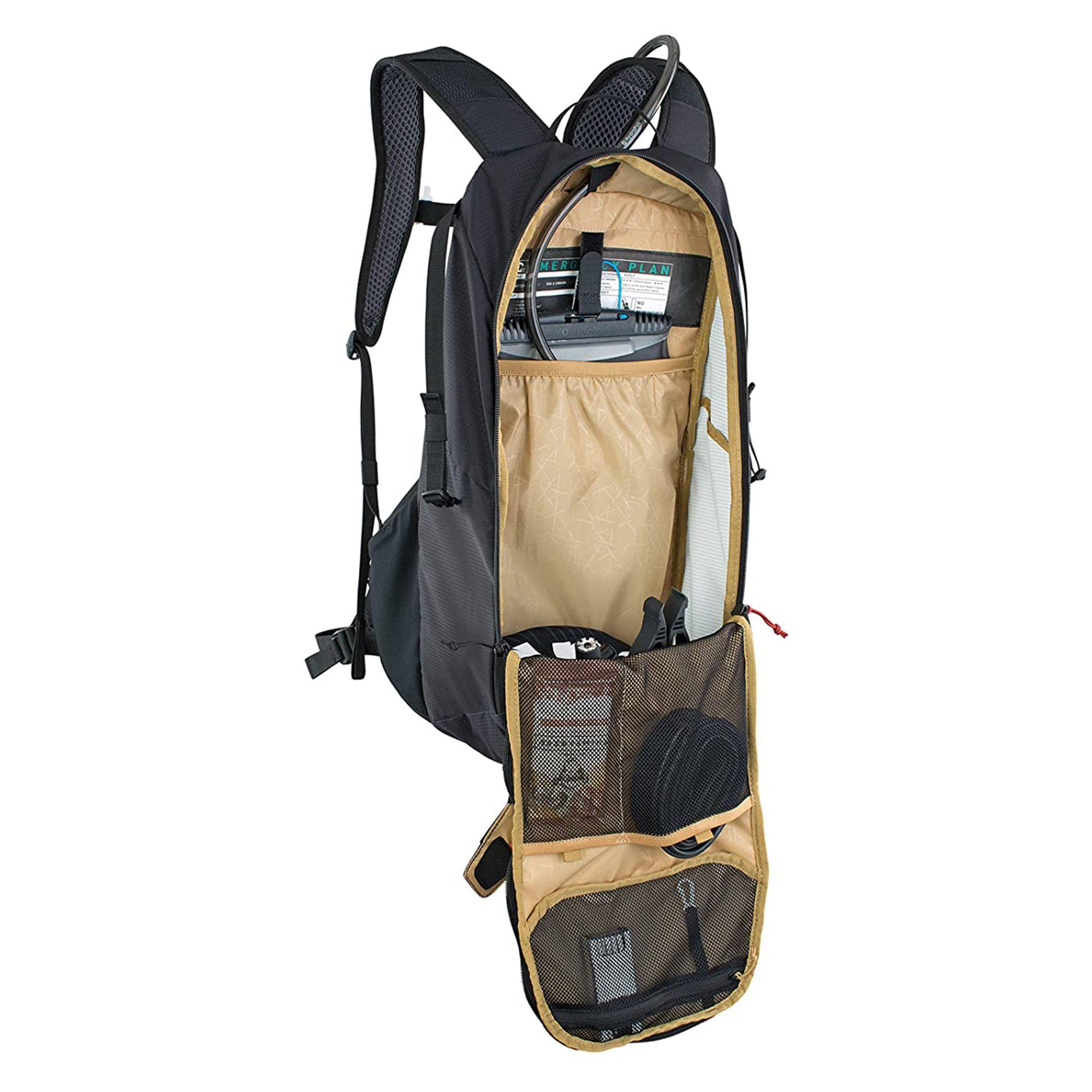 Mochila Ride 12 + 2l Bladder Carbon Grey/Black EVOC-1