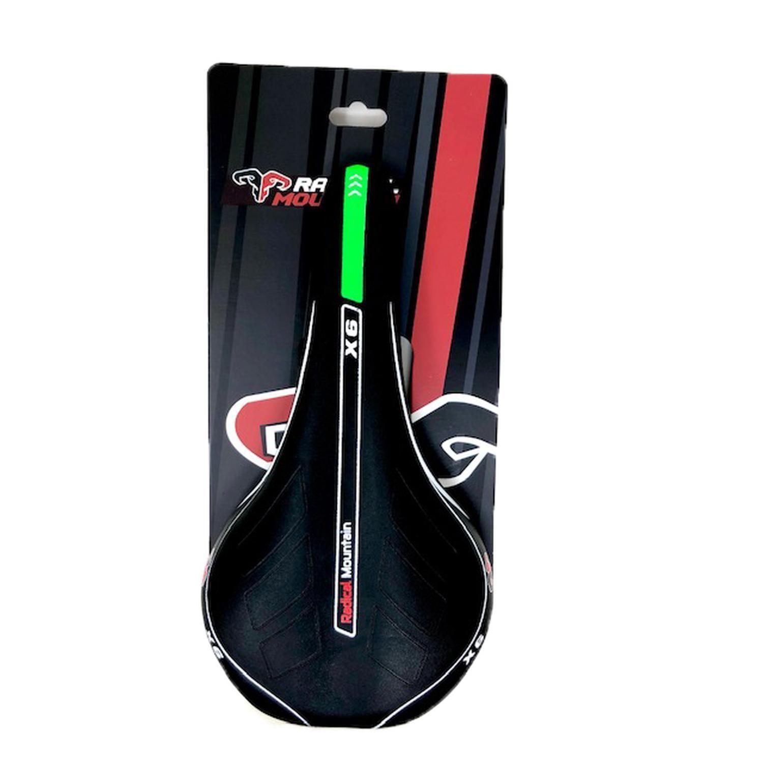 Asiento MTB Negro/Verde Radical Mountain-3