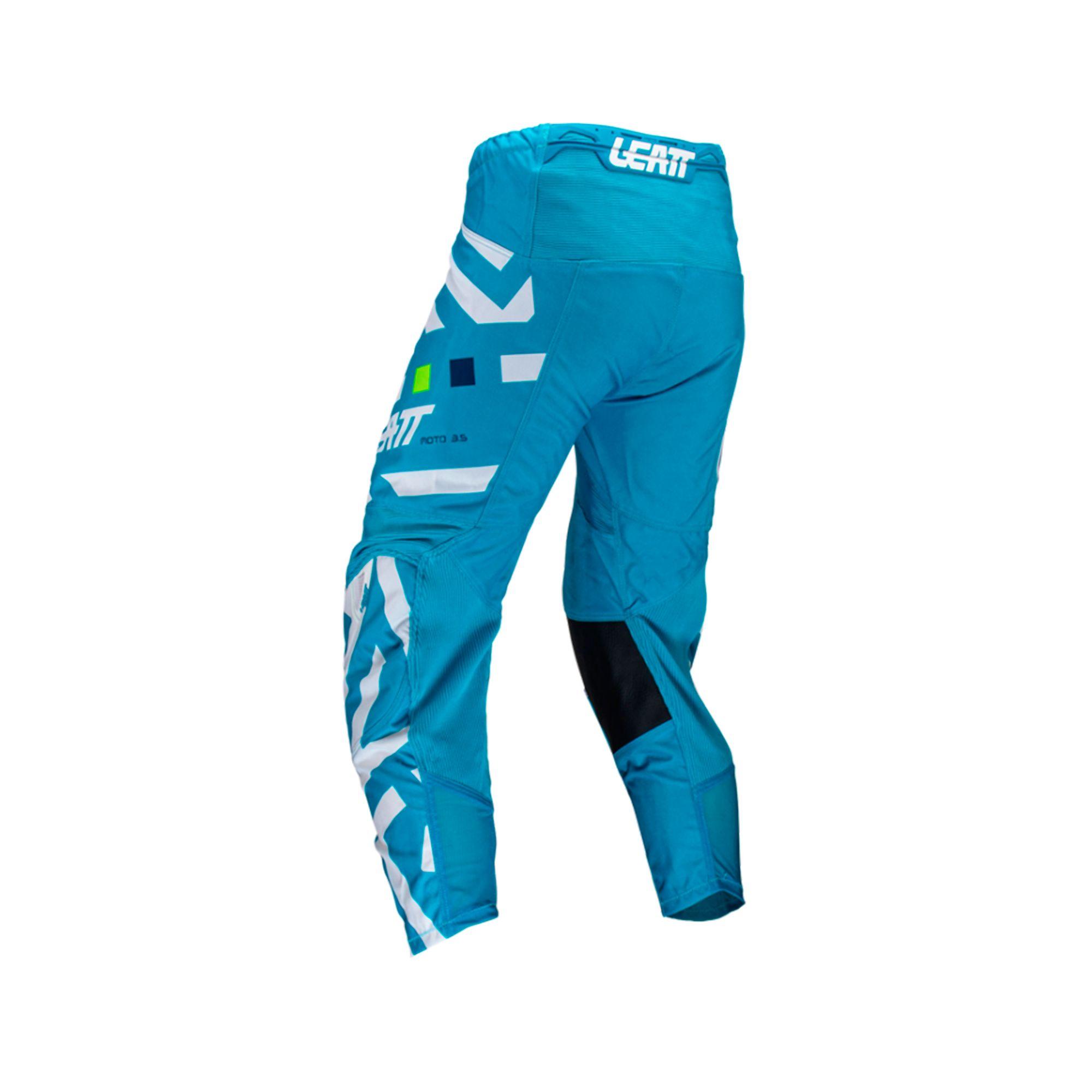 Kit Leatt Moto 3.5 Jersey Con Pantalón Cyan-4